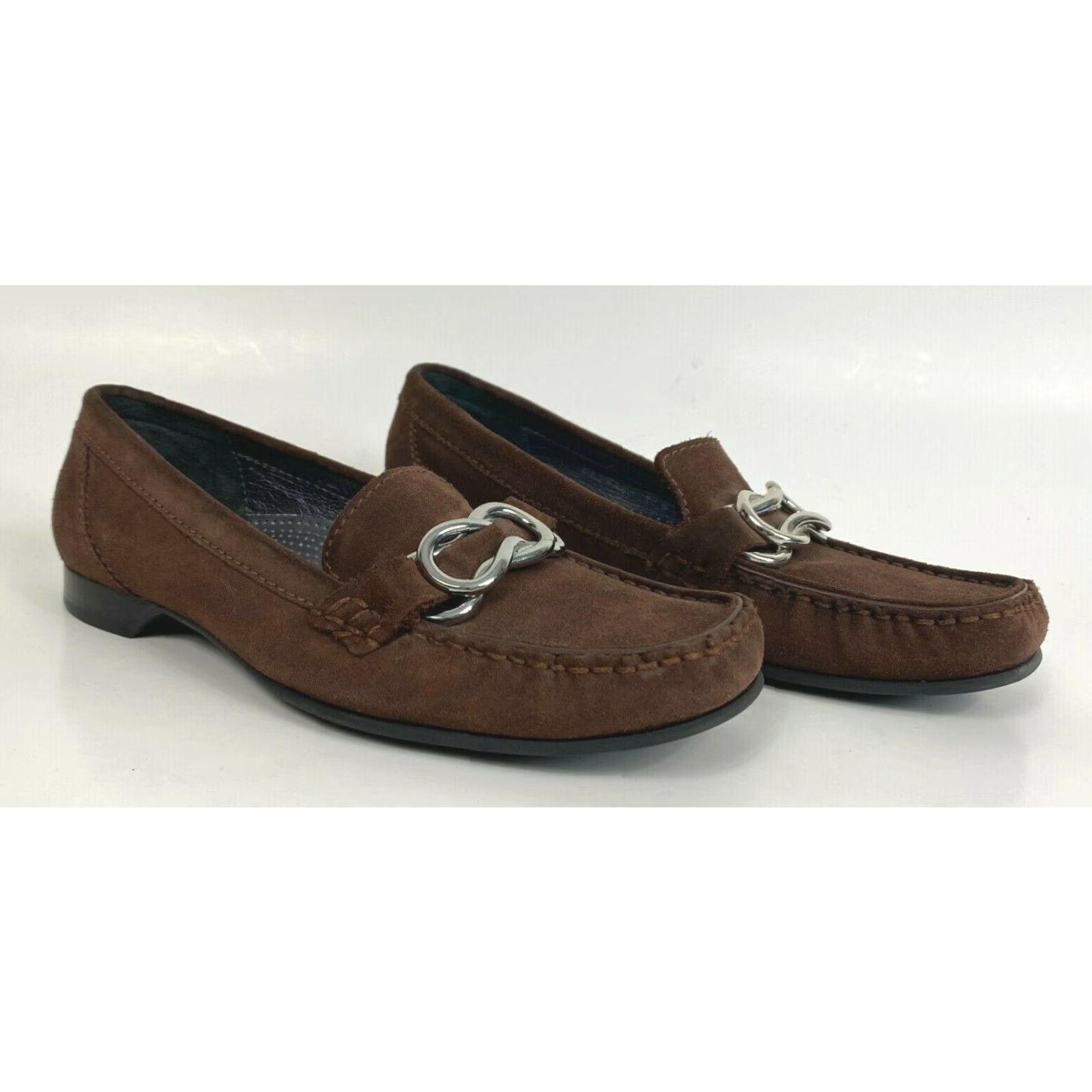 Cole Haan Cole Haan Women’s Suede Loafers Flat Slip On Brown 7B Comfort City Preppy Shoes Size US 7 / IT 37 - 2 Thumbnail