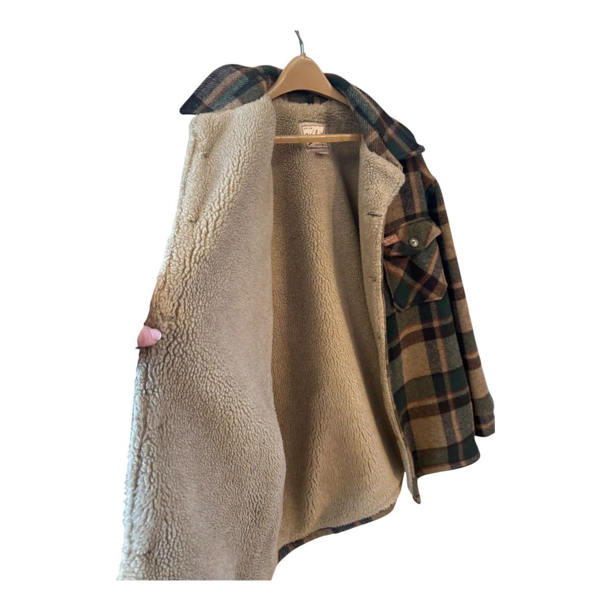 Woolrich Woolen Mills VTG Woolrich Wool Sherpa Lined Jacket Plaid Men’s Large USA Size US L / EU 52-54 / 3 - 4 Thumbnail