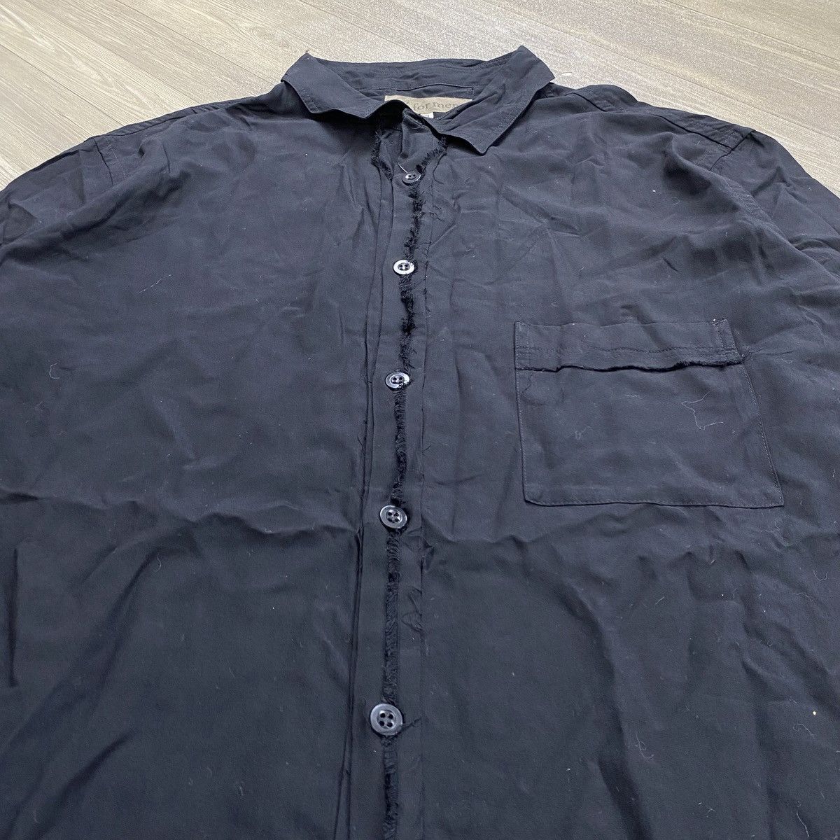 Yohji Yamamoto Archive Y’S For Men Yohji Yamamoto Black Long Shirt Designer Size US S / EU 44-46 / 1 - 3 Thumbnail