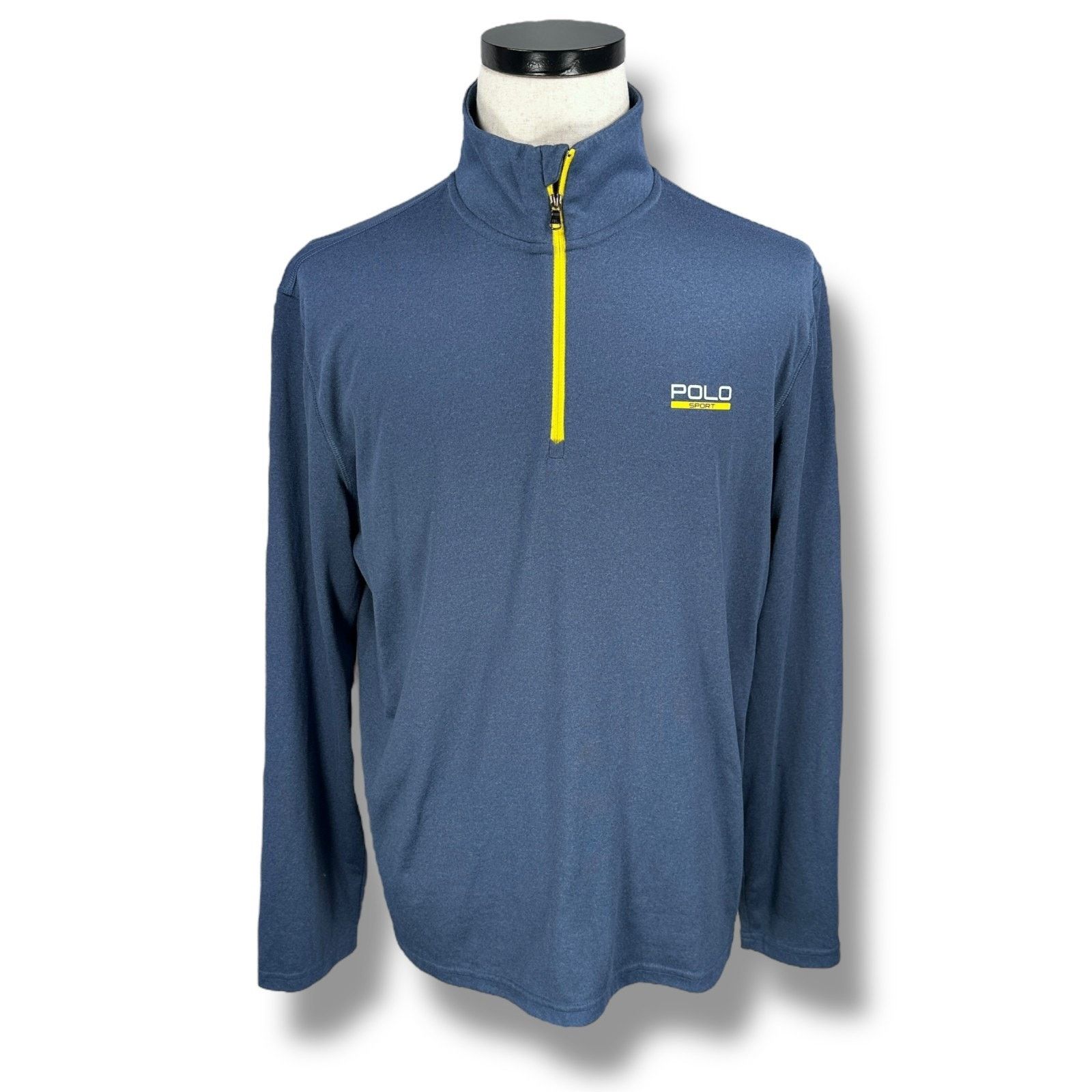 Other Polo Sport Ralph Lauren 1/4 Zip Pullover Mens Large Blue Top Size US L / EU 52-54 / 3 - 1 Thumbnail