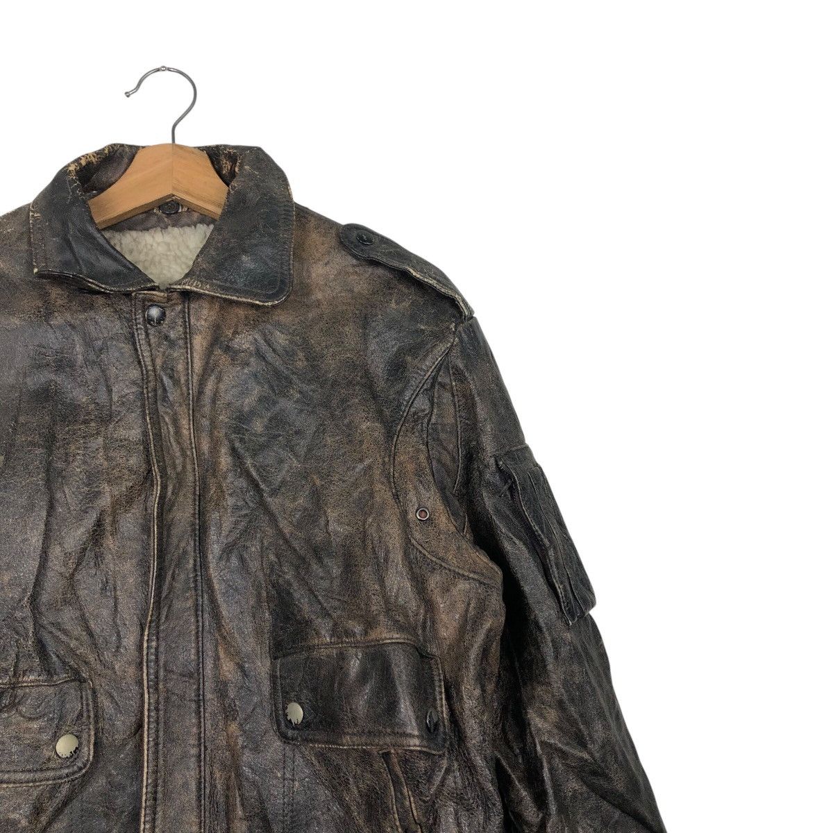 Japanese Brand 📌Vintage Genuine Leather Jacket Biker Wear Issey Miyake Size US M / EU 48-50 / 2 - 7 Thumbnail