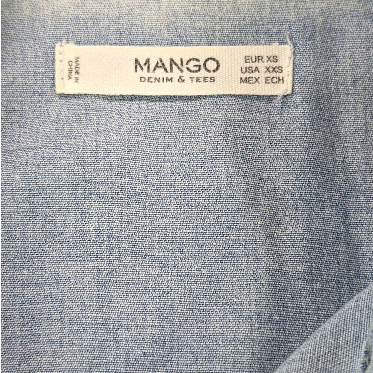 Mango Mango | Embroidered Western Denim Shirt | Size XXS Size XXS / US 00 / IT 34 - 3 Thumbnail