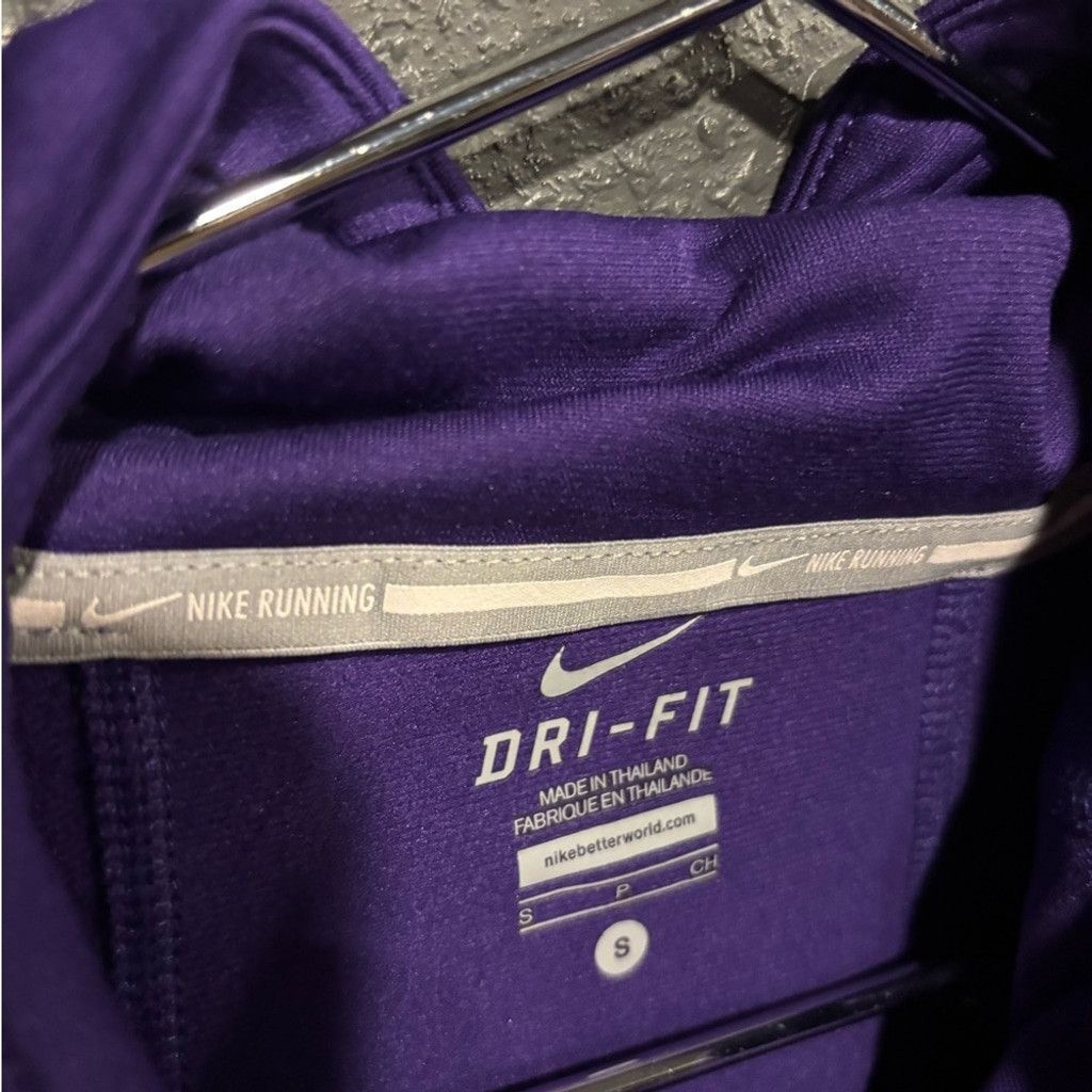 Nike Nike Dri-FIT Purple Running Sweatshirt Size S / US 4 / IT 40 - 3 Thumbnail