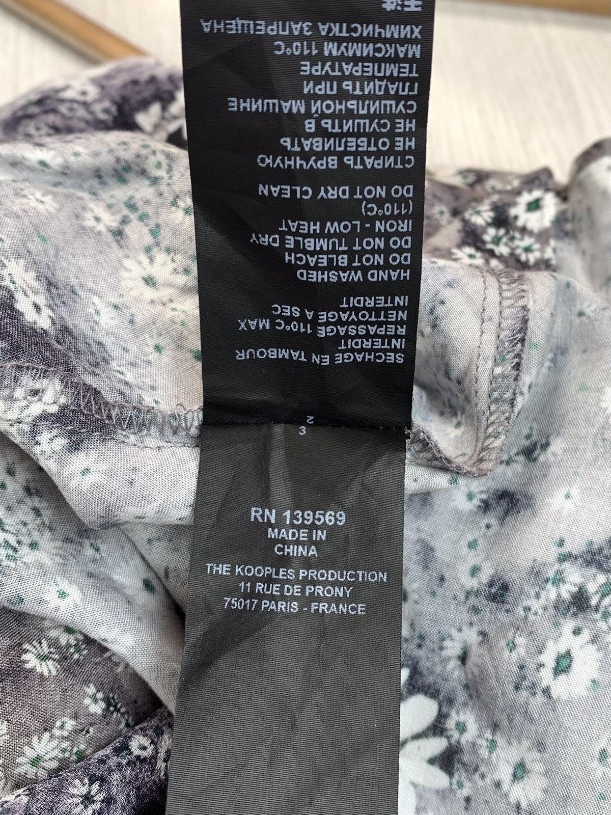 The Kooples THE KOOPLES PARIS Floral Print V-neck Mini Dress Size 4 Size L / US 10 / IT 46 - 7 Thumbnail