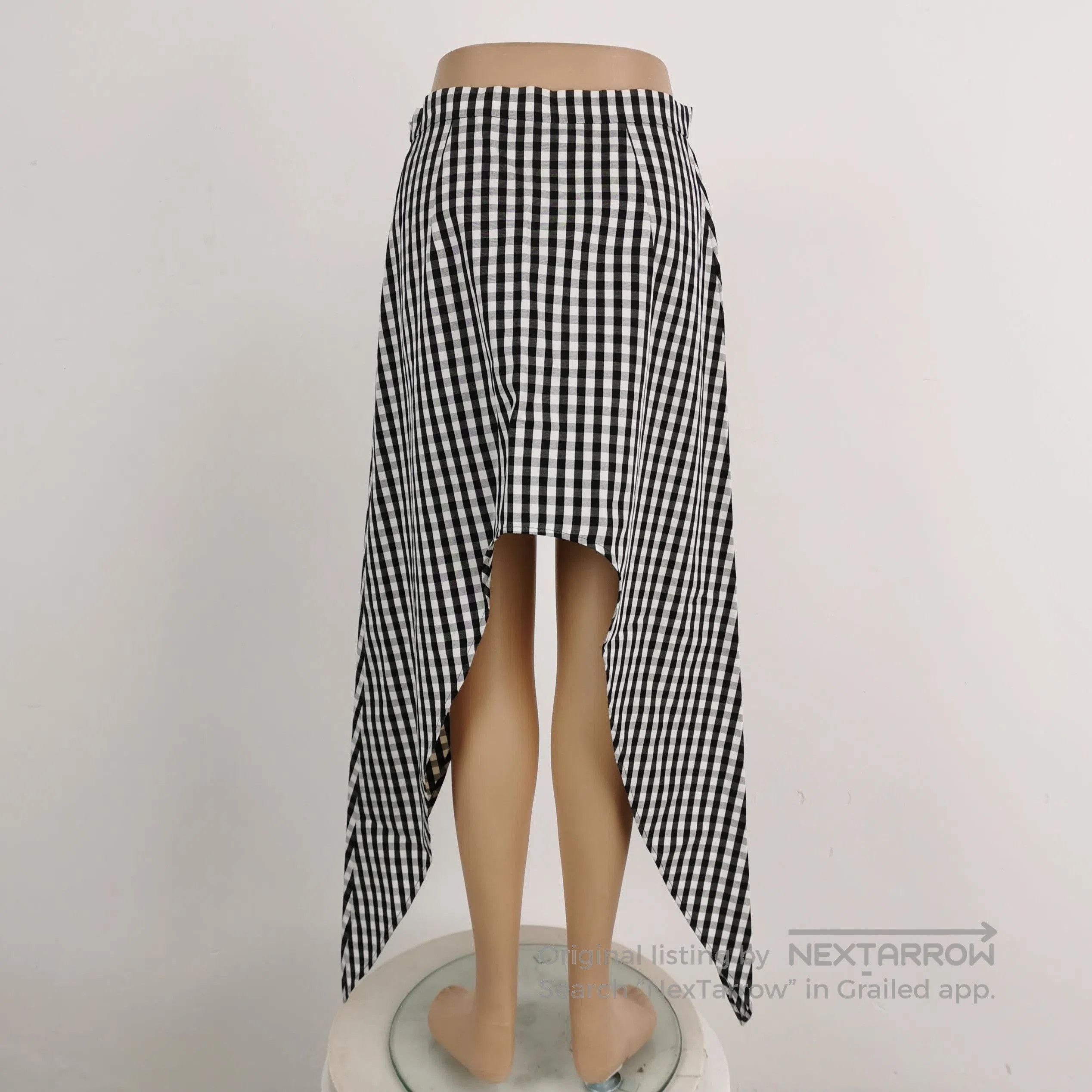Burberry Burberry Wool Blend Check Asymmetrical Skirt . Size US 27 - 2 Thumbnail