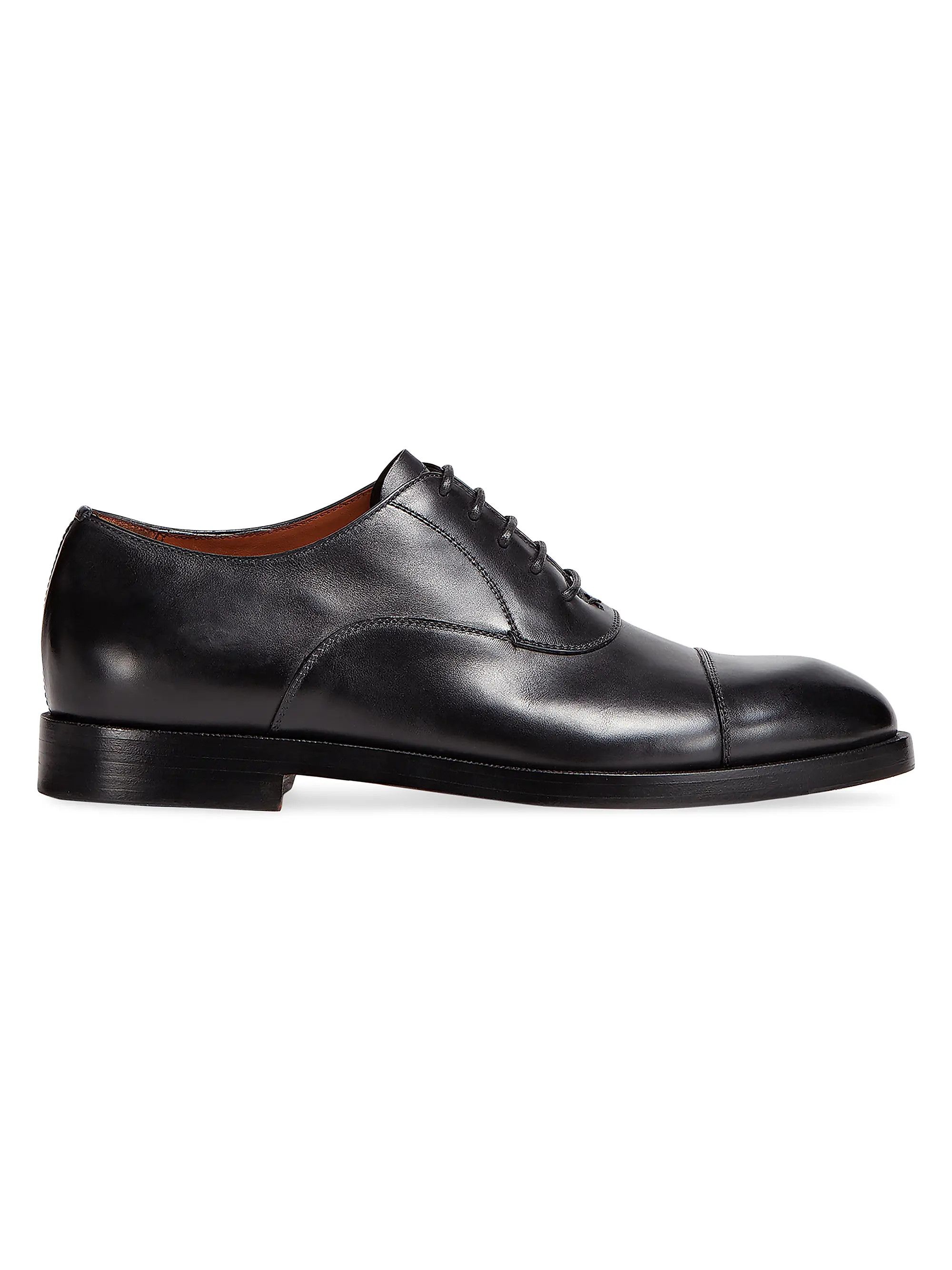 Ermenegildo Zegna os11x0226 Leather Torino Oxford Shoes in Black Size US 10 / EU 43 - 1 Thumbnail
