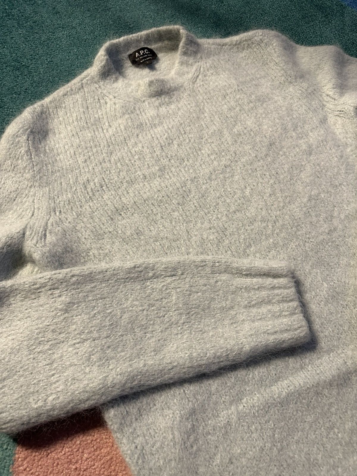 A.P.C. A.P.C Lucci Sweater Pale Green Size US L / EU 52-54 / 3 - 2 Thumbnail