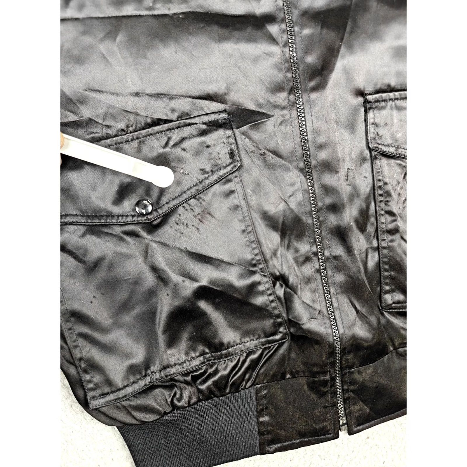Vintage VINTAGE CAMCO Jacket Bomber Mens Large Black Satin Logo Anvil Cases Made USA Size US L / EU 52-54 / 3 - 5 Thumbnail