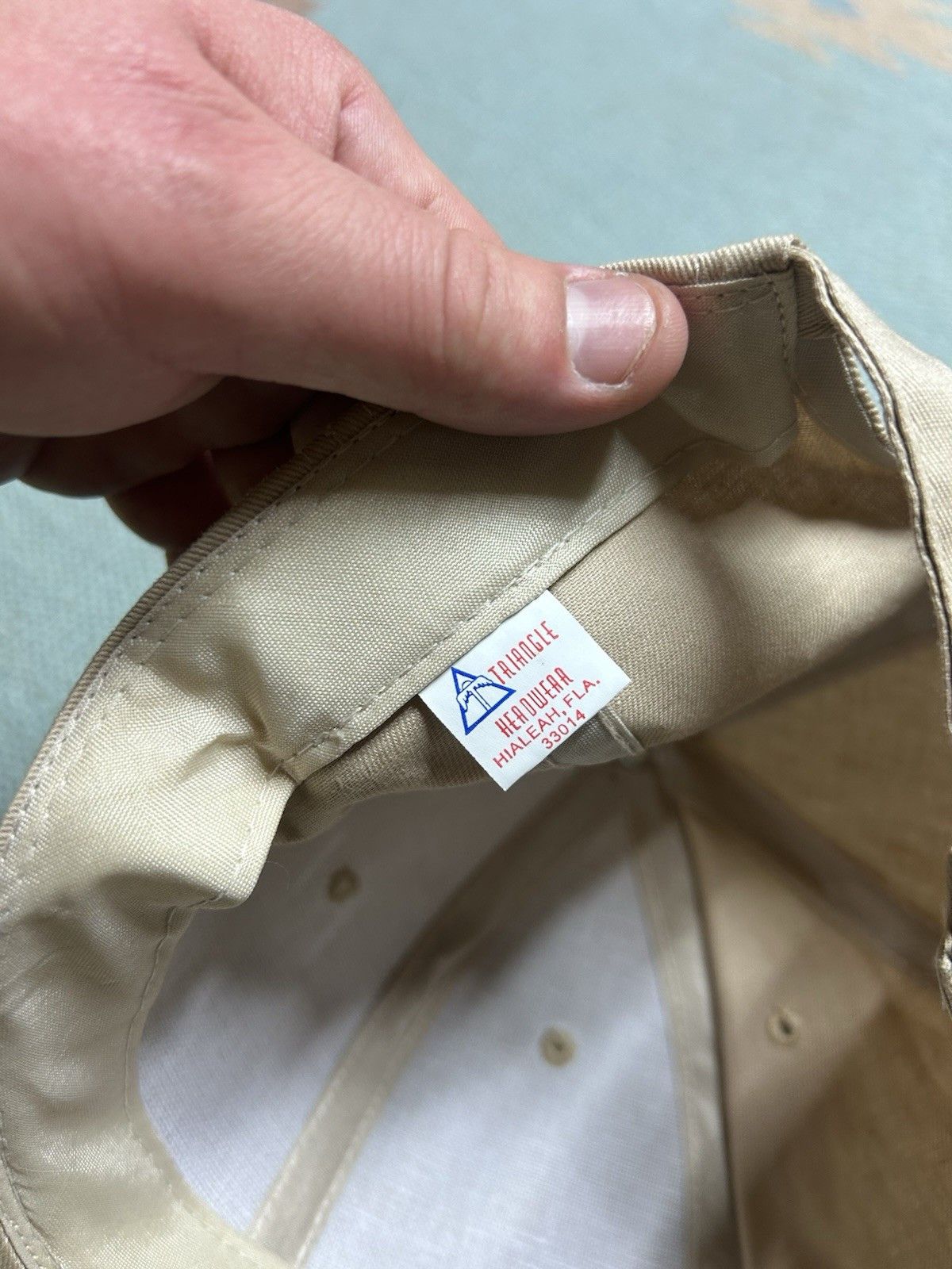 Vintage Vintage strapback hat Alaska totem kachina beige tan adult Size ONE SIZE - 8 Thumbnail