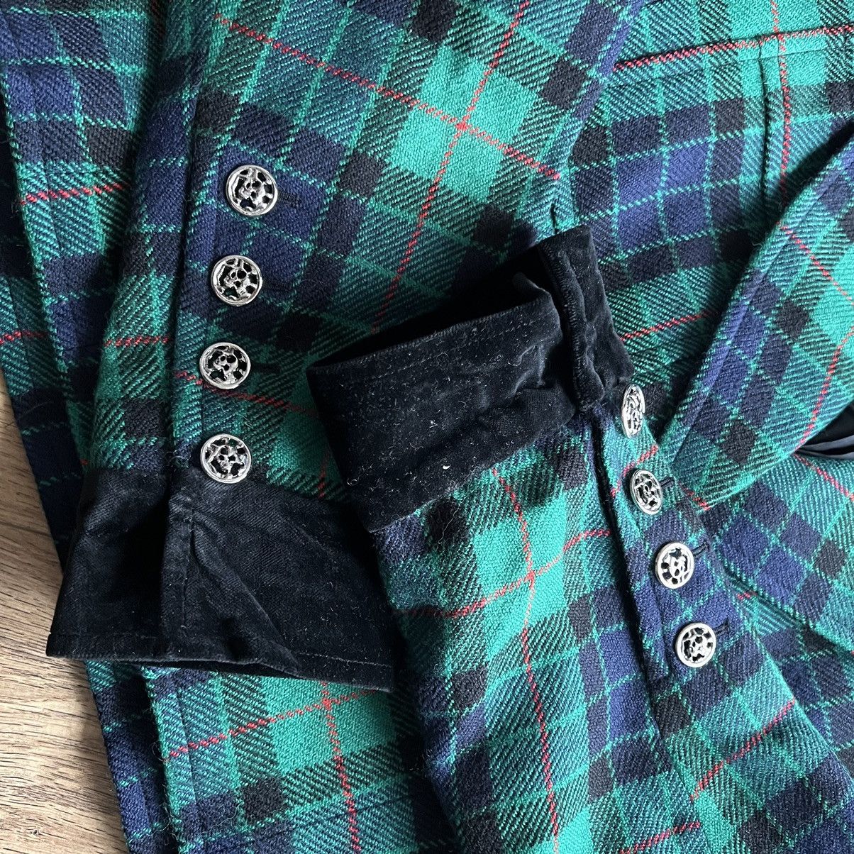 Yves Saint Laurent Archive Saint laurent rive gauche tartan short wool jacket Size L / US 10 / IT 46 - 7 Thumbnail