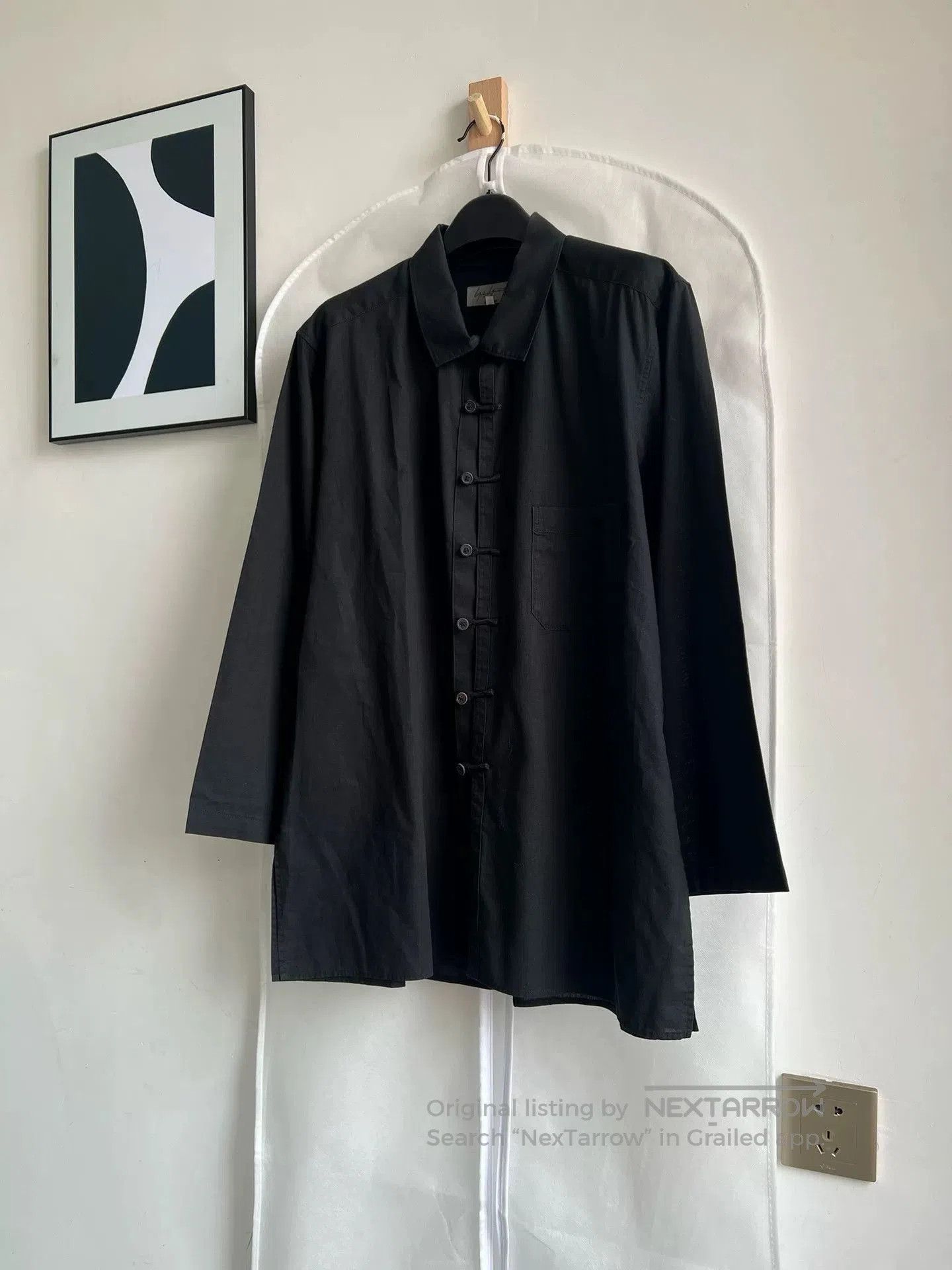 Yohji Yamamoto Yohji Yamamoto Black Oversized Shirt. Size US M / EU 48-50 / 2 - 6 Thumbnail