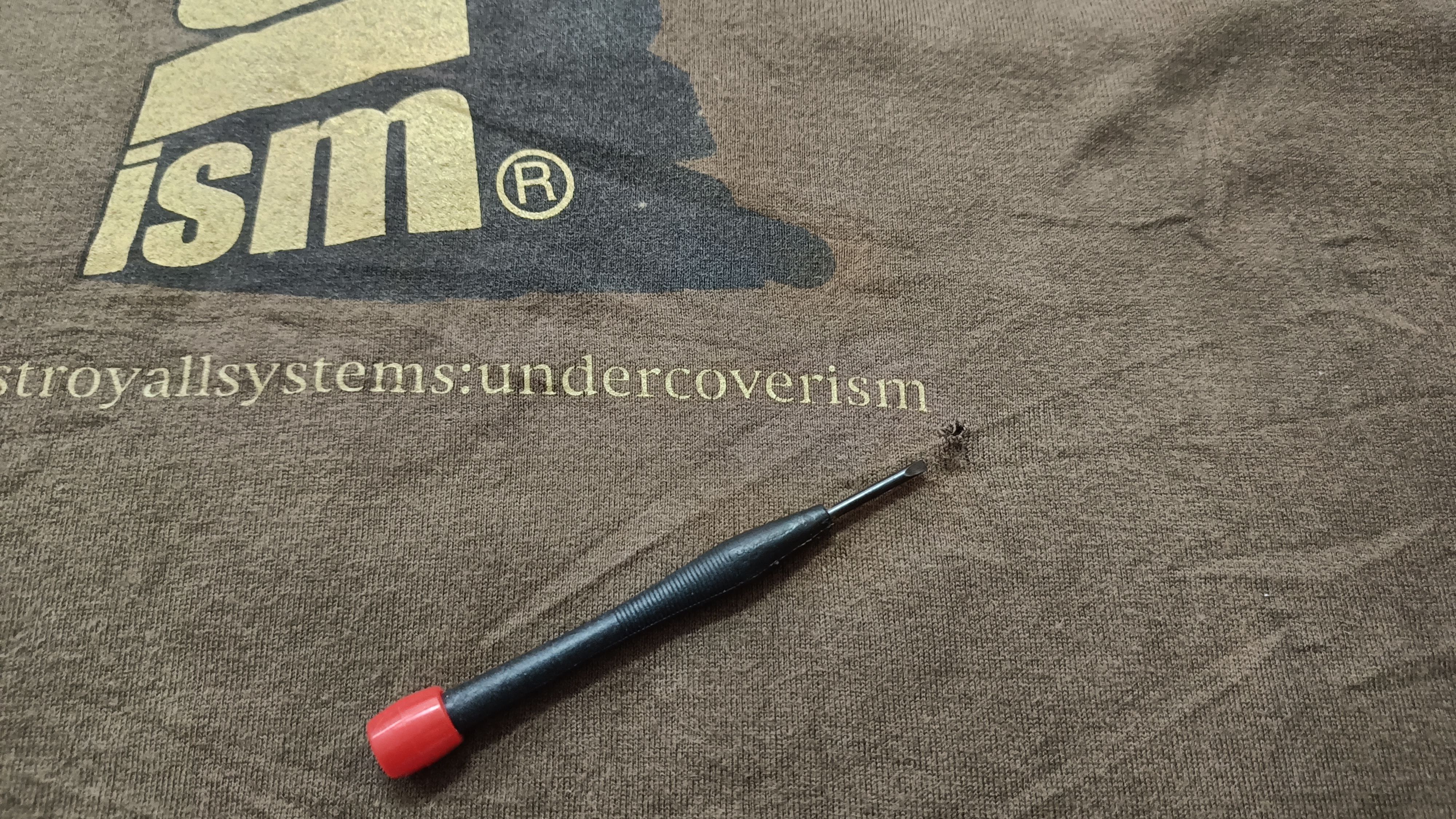 Jun Takahashi × Undercover × Vintage 🔥🔥 Rare Vintage Undercover Destroy All System L/s Tee Size US L / EU 52-54 / 3 - 7 Thumbnail
