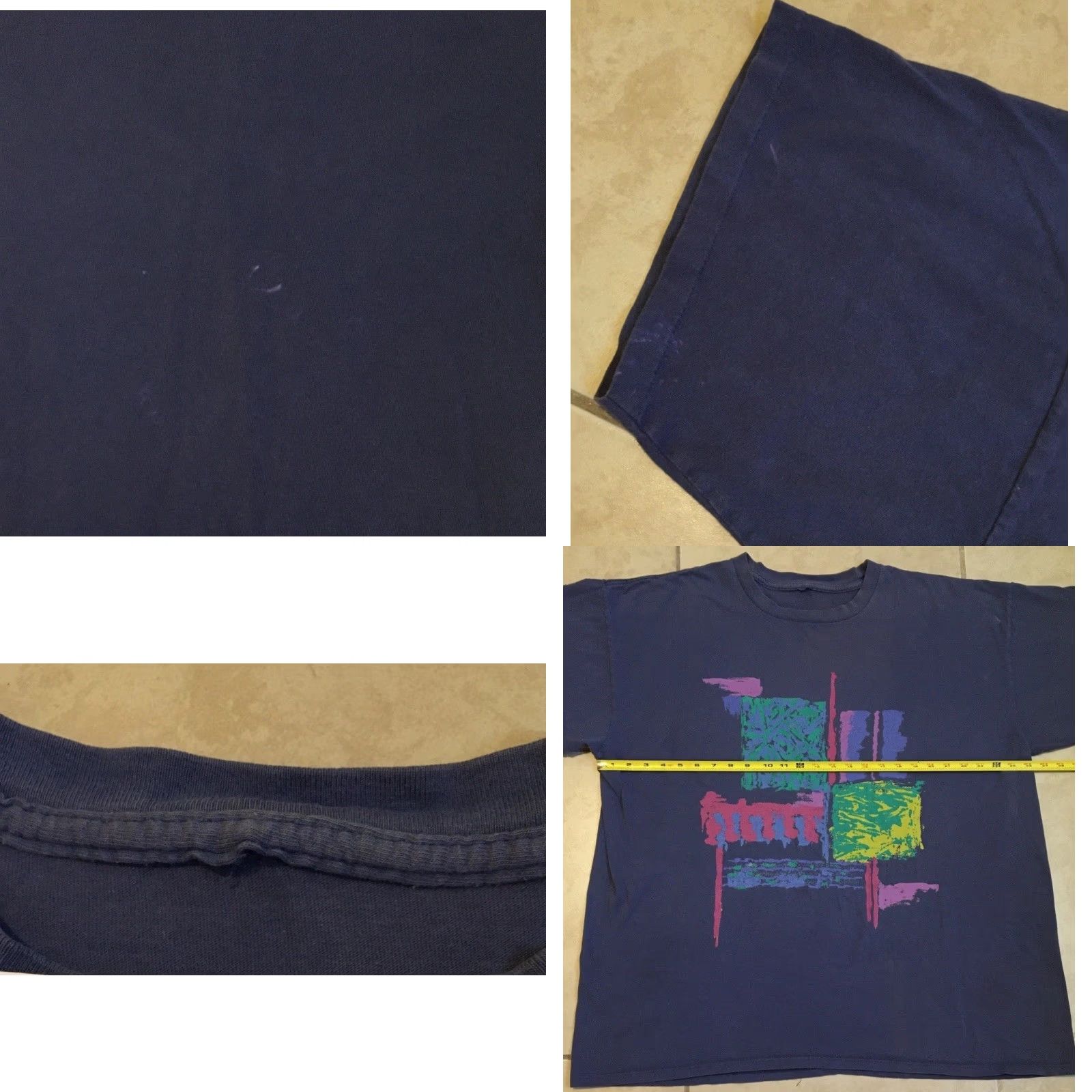 Quiksilver Vtg 90s Abstract Art Faded Shirt XXL Surf Skate Vaporwave Quiksilver OP Grunge Shirt Mens 2XL Blue Size US XXL / EU 58 / 5 - 9 Thumbnail