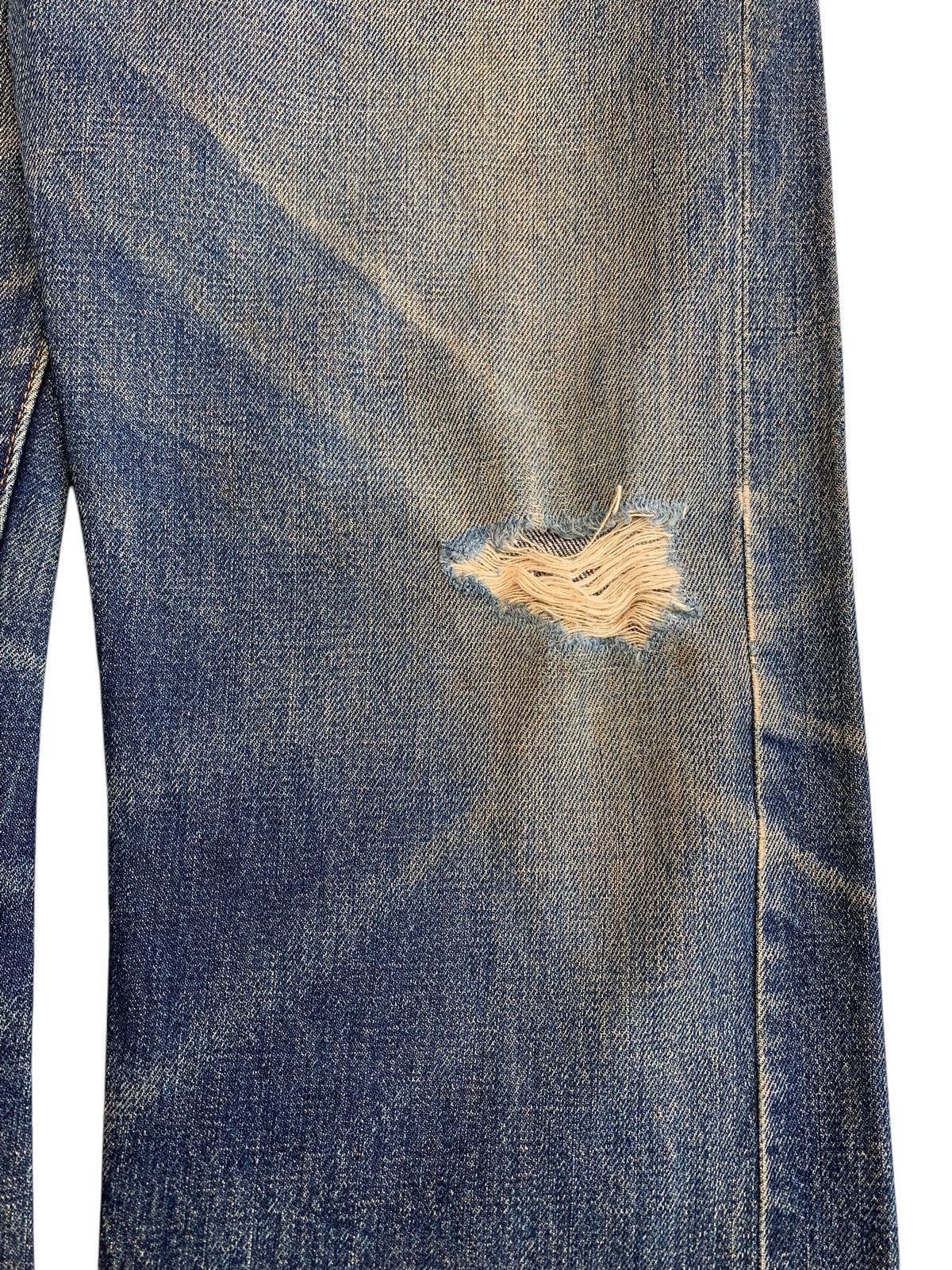 Levi's Vintage 90’s Levis 501XX Big E Thrashed Blue Denim Size US 30 / EU 46 - 14 Thumbnail