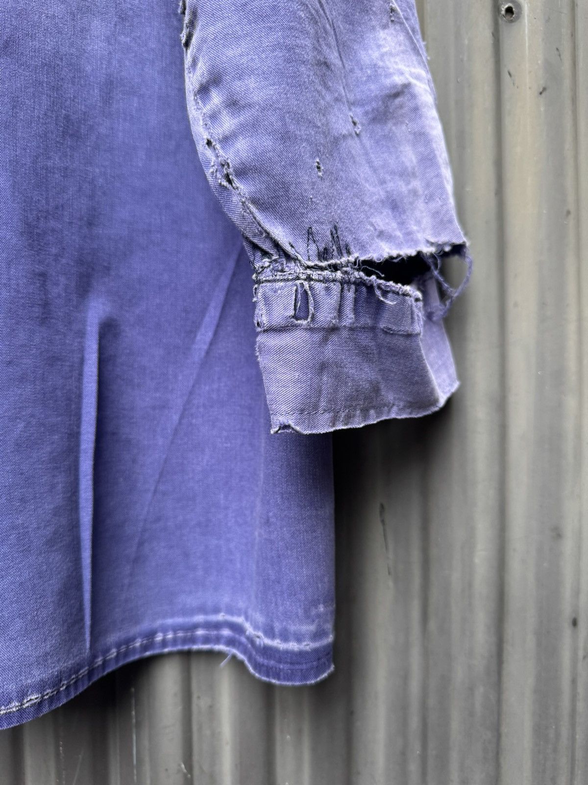 Vintage Vintage Workwear Mechanic Shirt — Faded Indigo Size US L / EU 52-54 / 3 - 10 Thumbnail