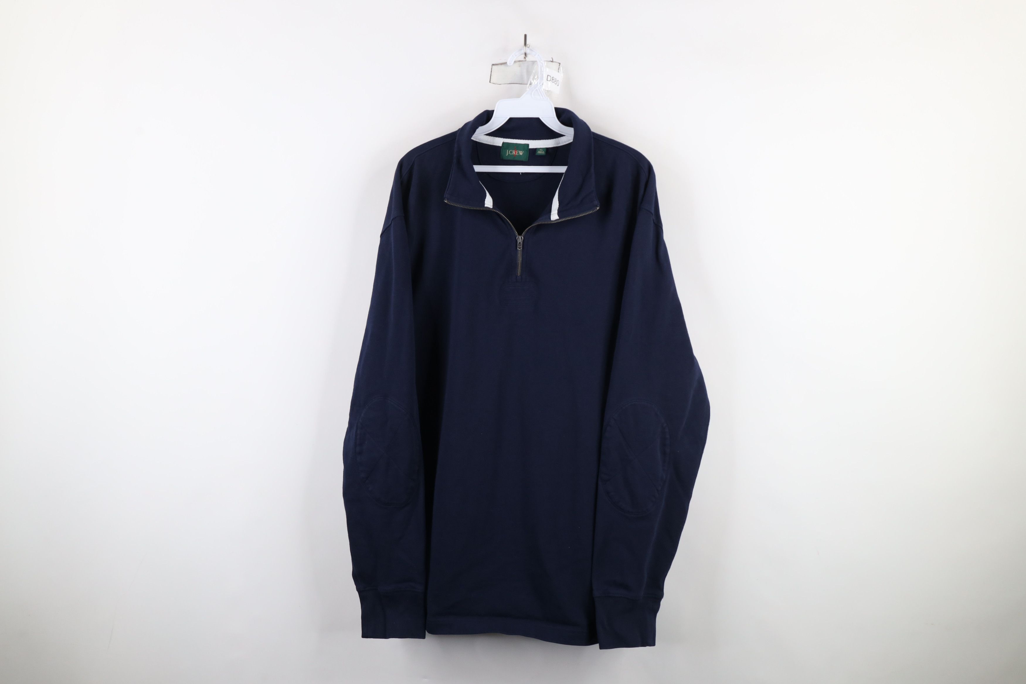 J.Crew × Vintage Vintage J Crew Cotton Ribbed Knit Half Zip Pullover Sweater Size US XL / EU 56 / 4 - 1 Thumbnail