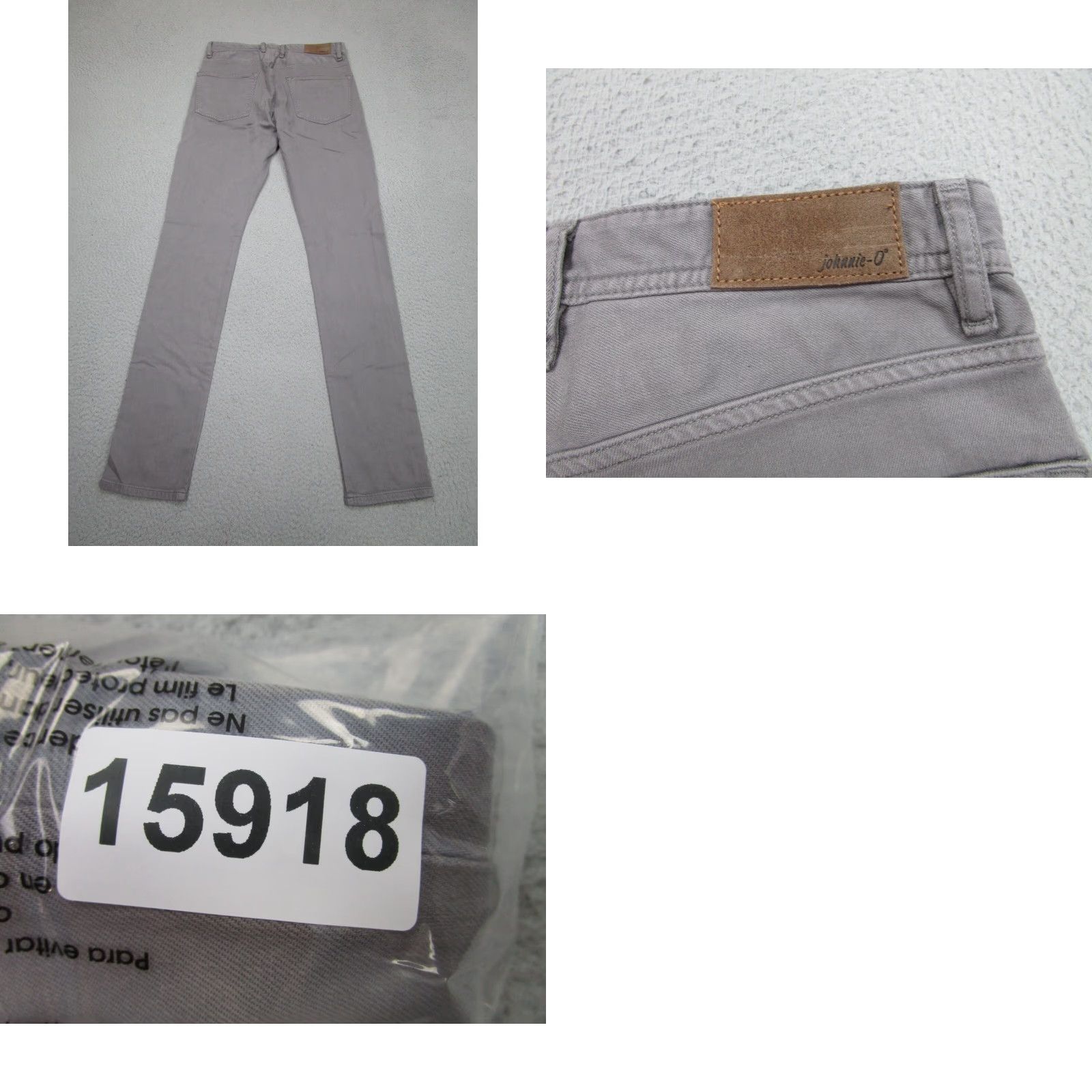 johnnie-O Johnnie-O Pants 30 Gray Chino Slim Flat Front Cotton Blend Spandex Preppy Golf Casual Mens Size US 30 / EU 46 - 8 Thumbnail