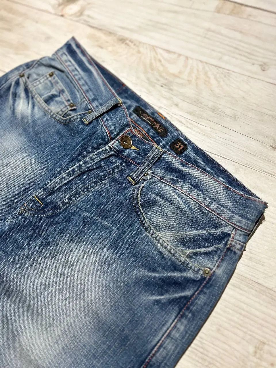 Ed Hardy Ed Hardy By Christian Audigier Denim Jeans Tiger Japan Y2K Size US 31 - 4 Thumbnail