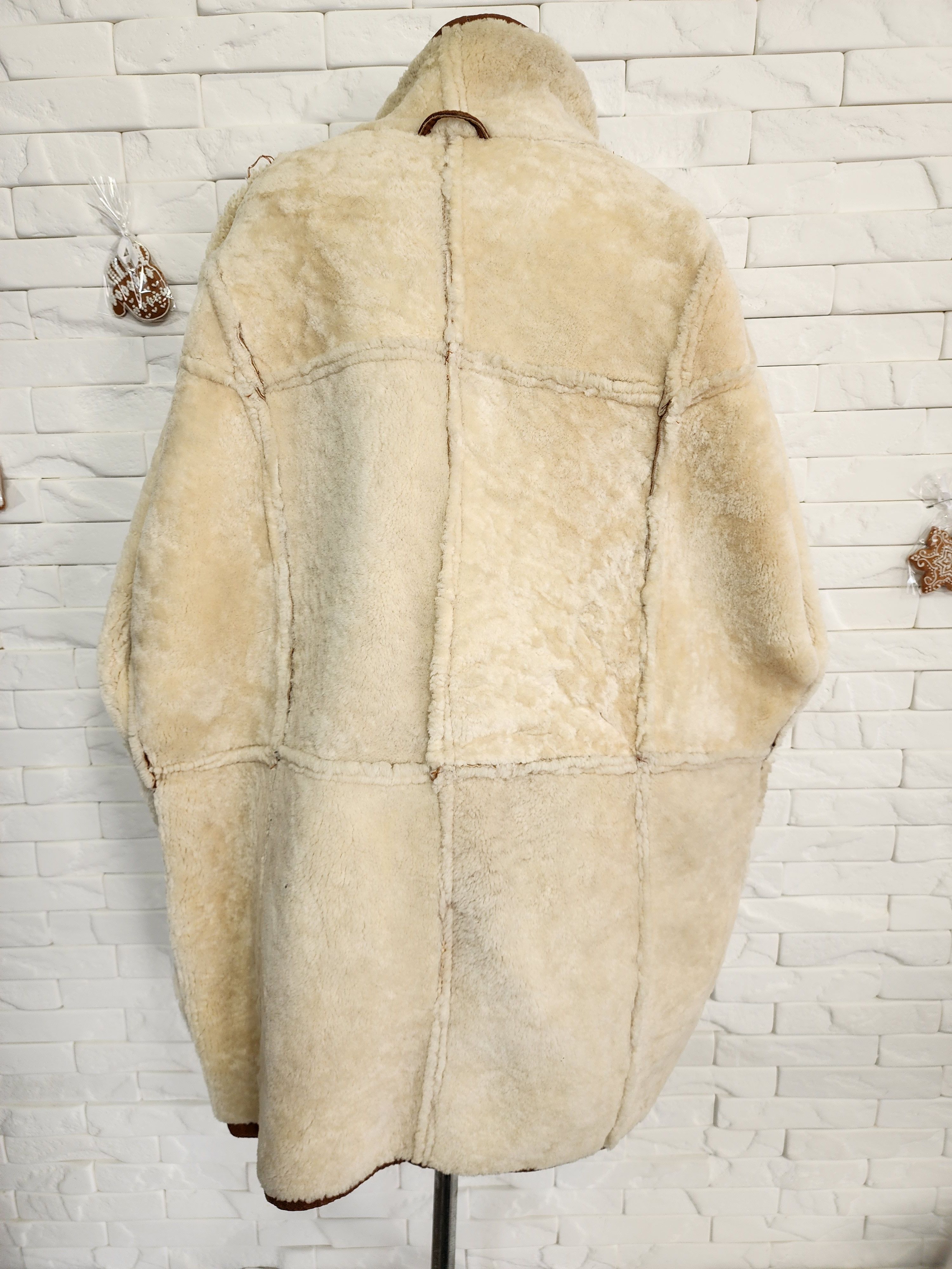 Furla Brown Sheepskin Coat: Men's Genuine Fur Jacket Size US XL / EU 56 / 4 - 9 Thumbnail