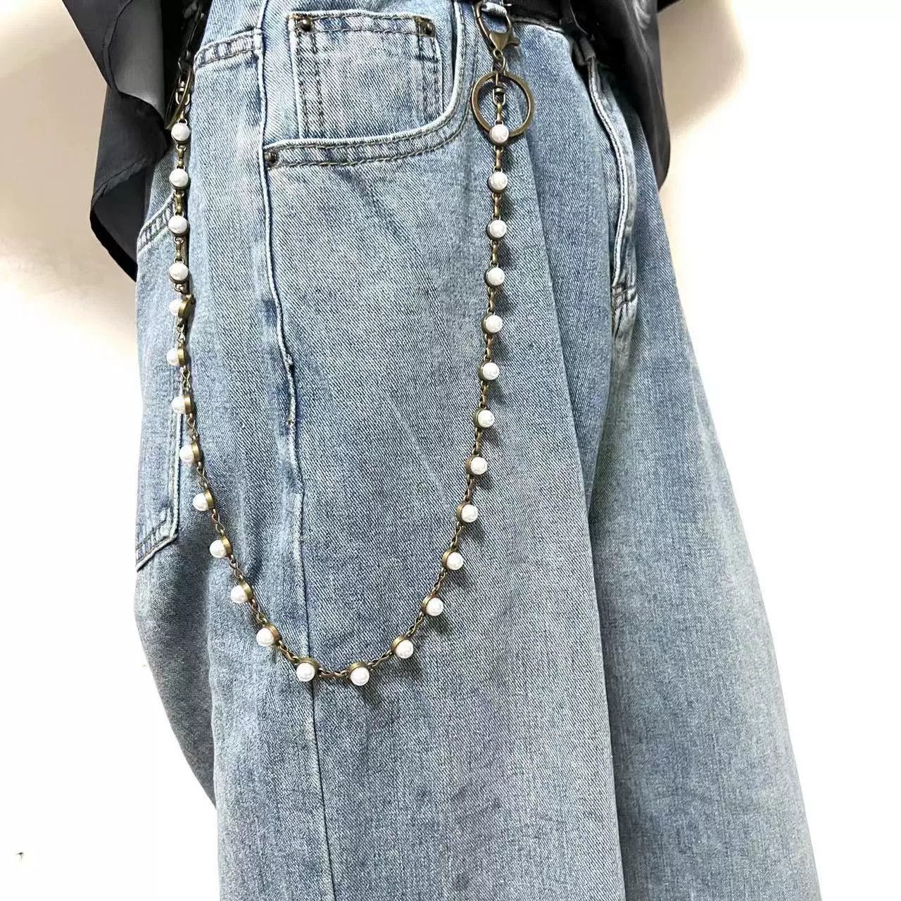 Vintage Retro hip-hop punk style jeans waist chain Size ONE SIZE - 1 Thumbnail