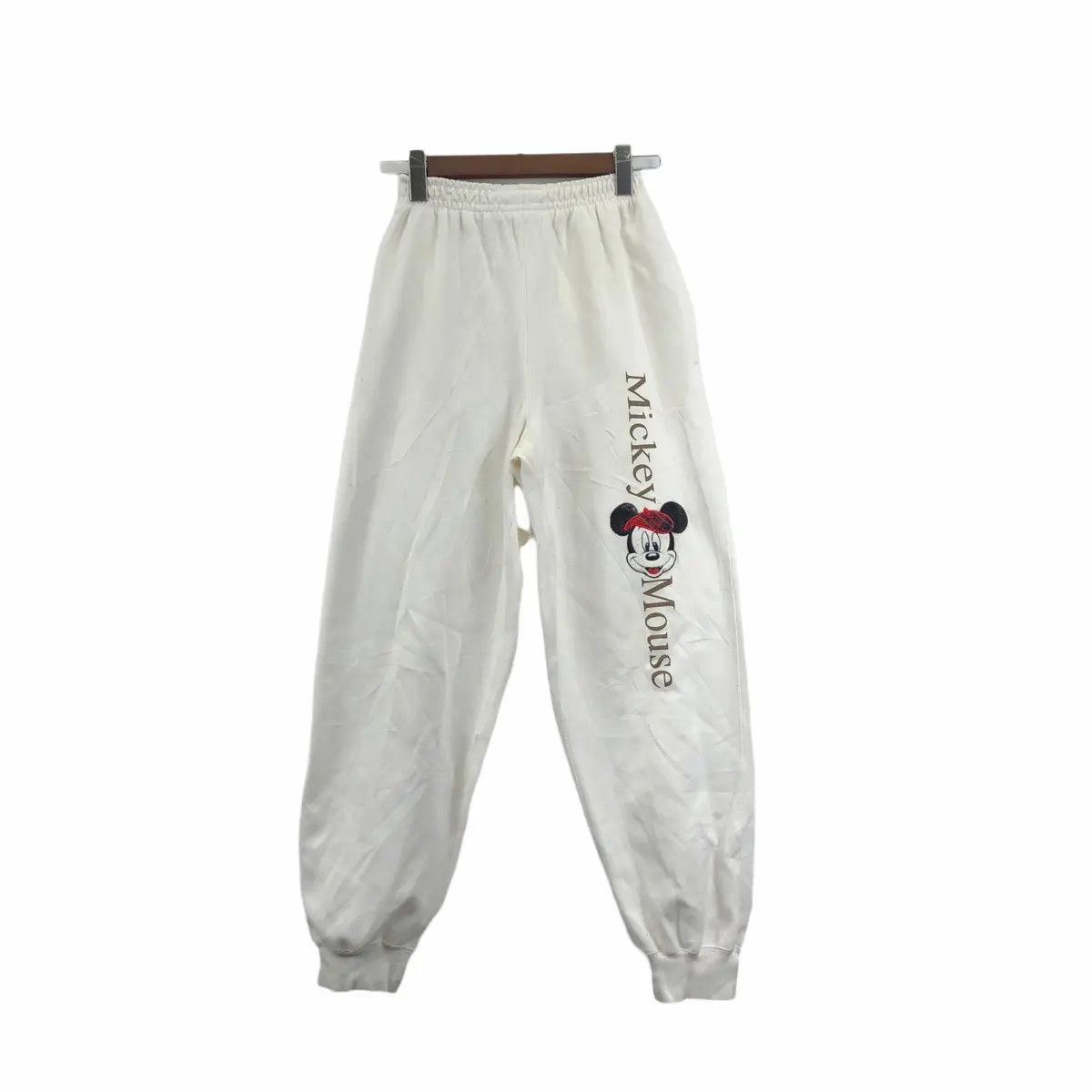 Mickey Mouse Vtg 90’ DISNEY MICKEY MOUSE Cartoon Pant Jogger Sweatpants Size 26" / US 2 / IT 38 - 1 Thumbnail