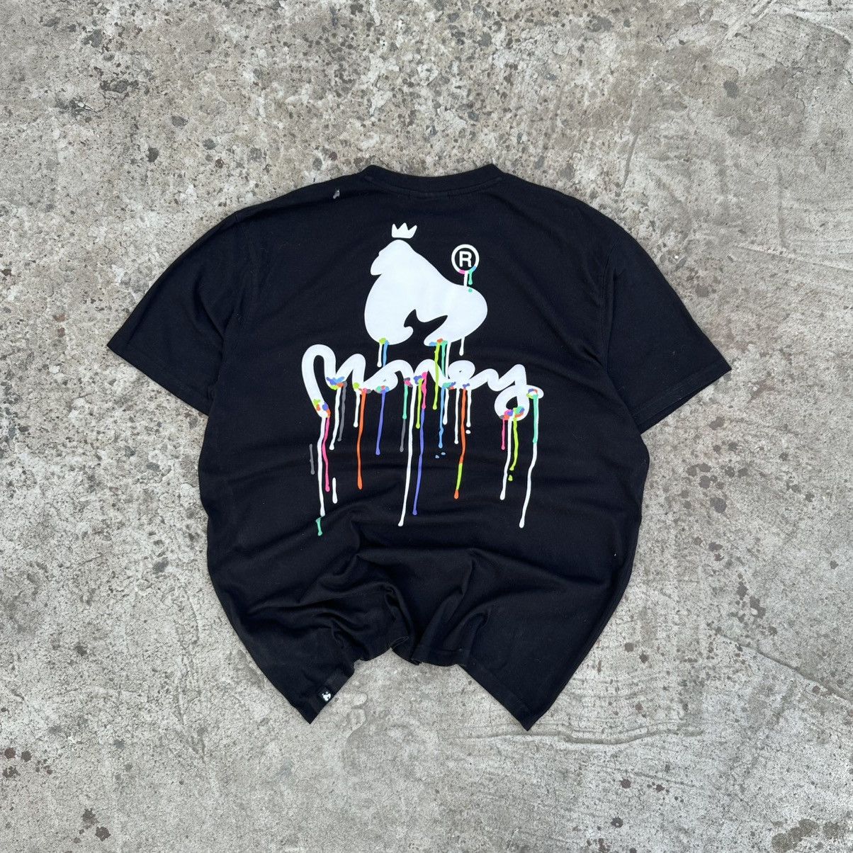 Japanese Brand × Rap Tees × monkey time Vintage Japanese Style Money Black T-shirts Big Logo Rap Y2K Size US XXL / EU 58 / 5 - 1 Thumbnail