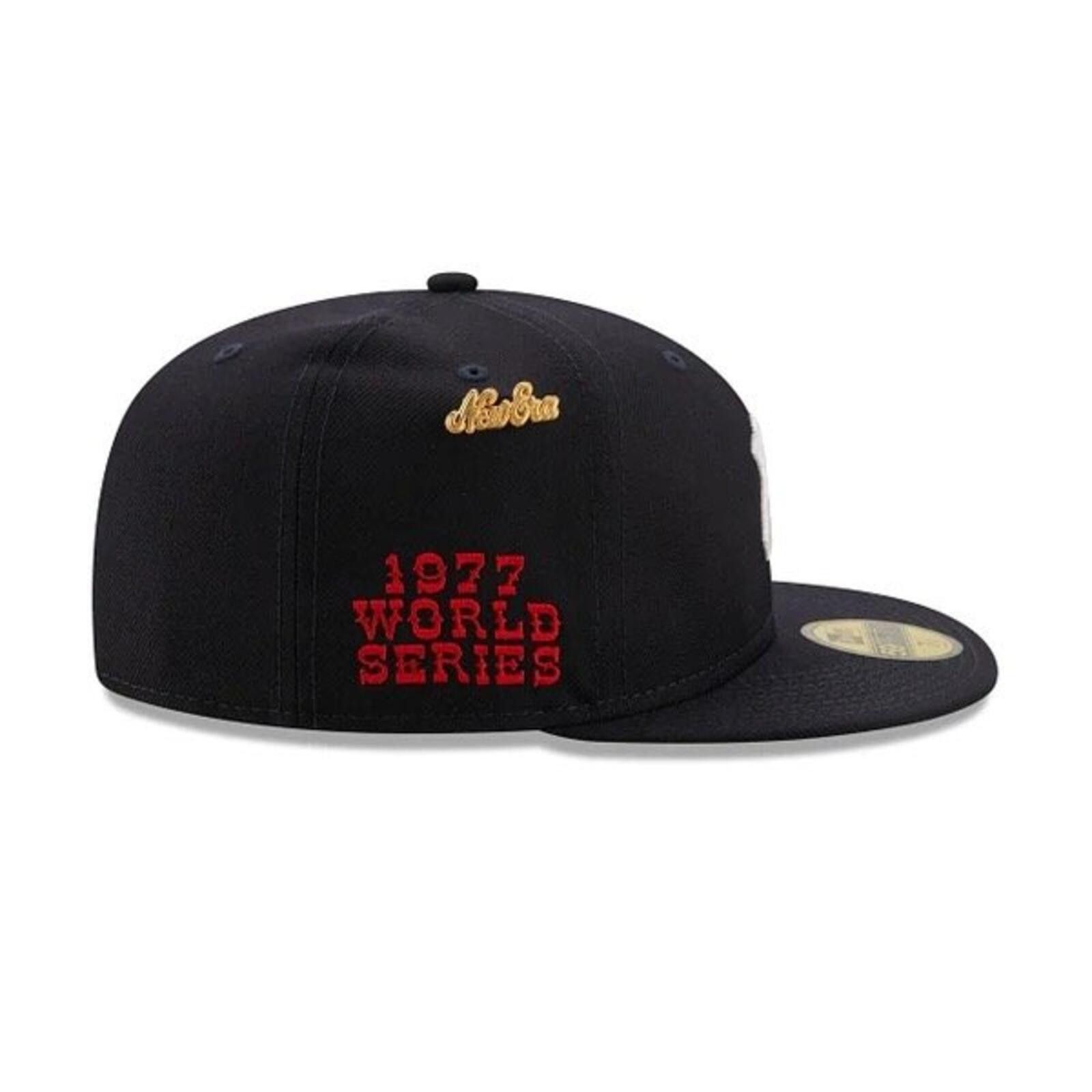 New Era New Era New York Yankees 1977 WS 59FIFTY w/ Pin 7 3/8 Size ONE SIZE - 4 Thumbnail