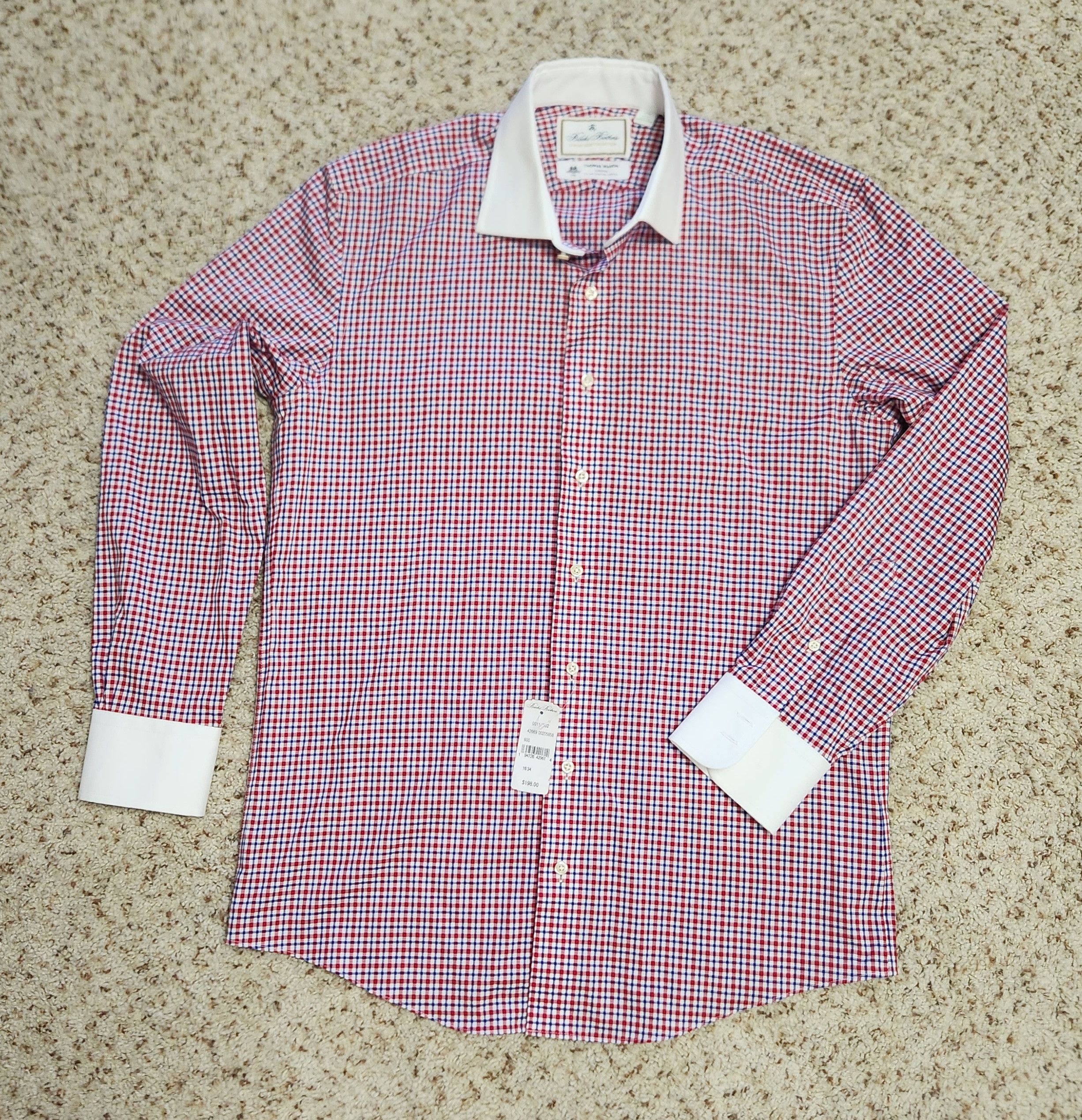 Brooks Brothers Brooks Brothers shirt 16-34 red white blue cotton NWT $198 Size US M / EU 48-50 / 2 - 9 Thumbnail