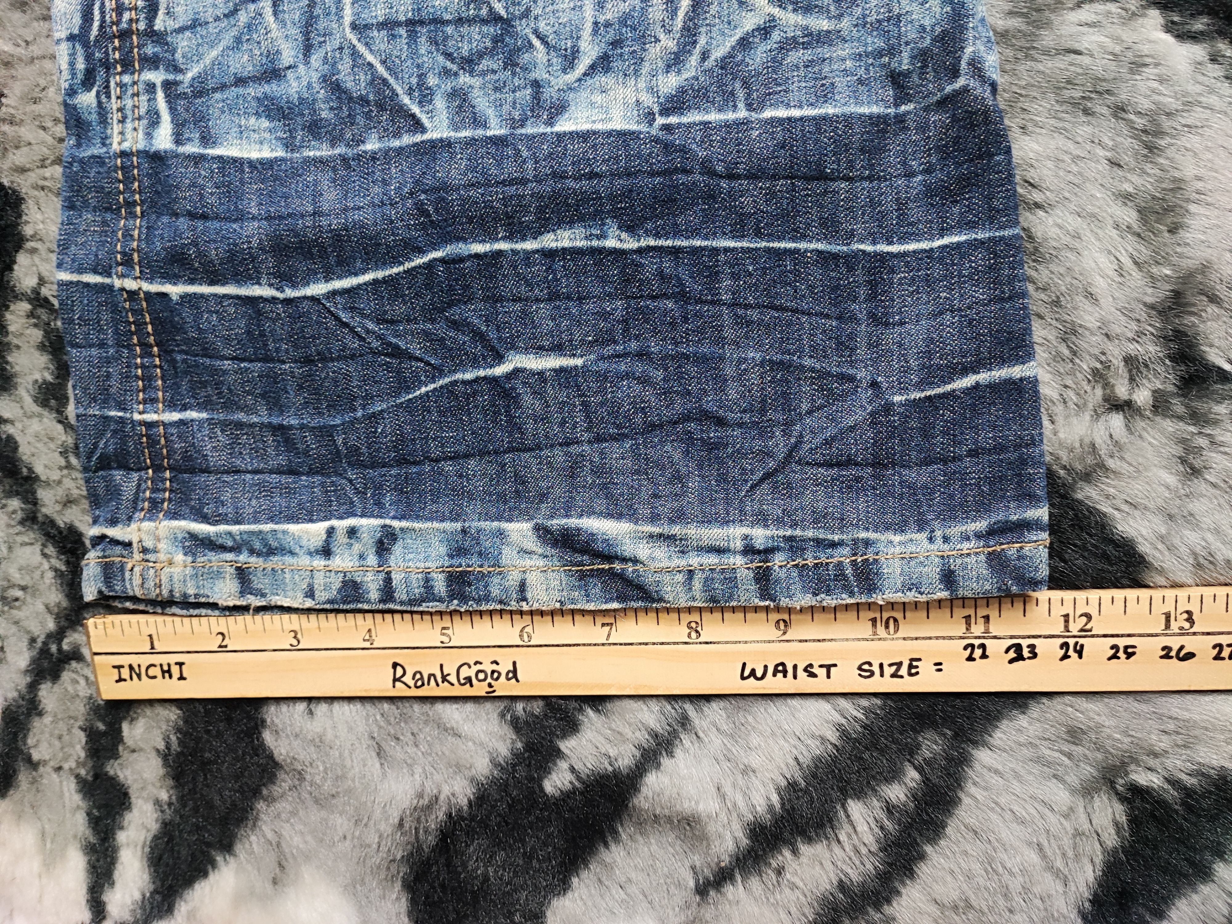 14th Addiction Vintage energy y2k bootcut baggy wide leg flare denim jeans Size US 35 - 9 Thumbnail