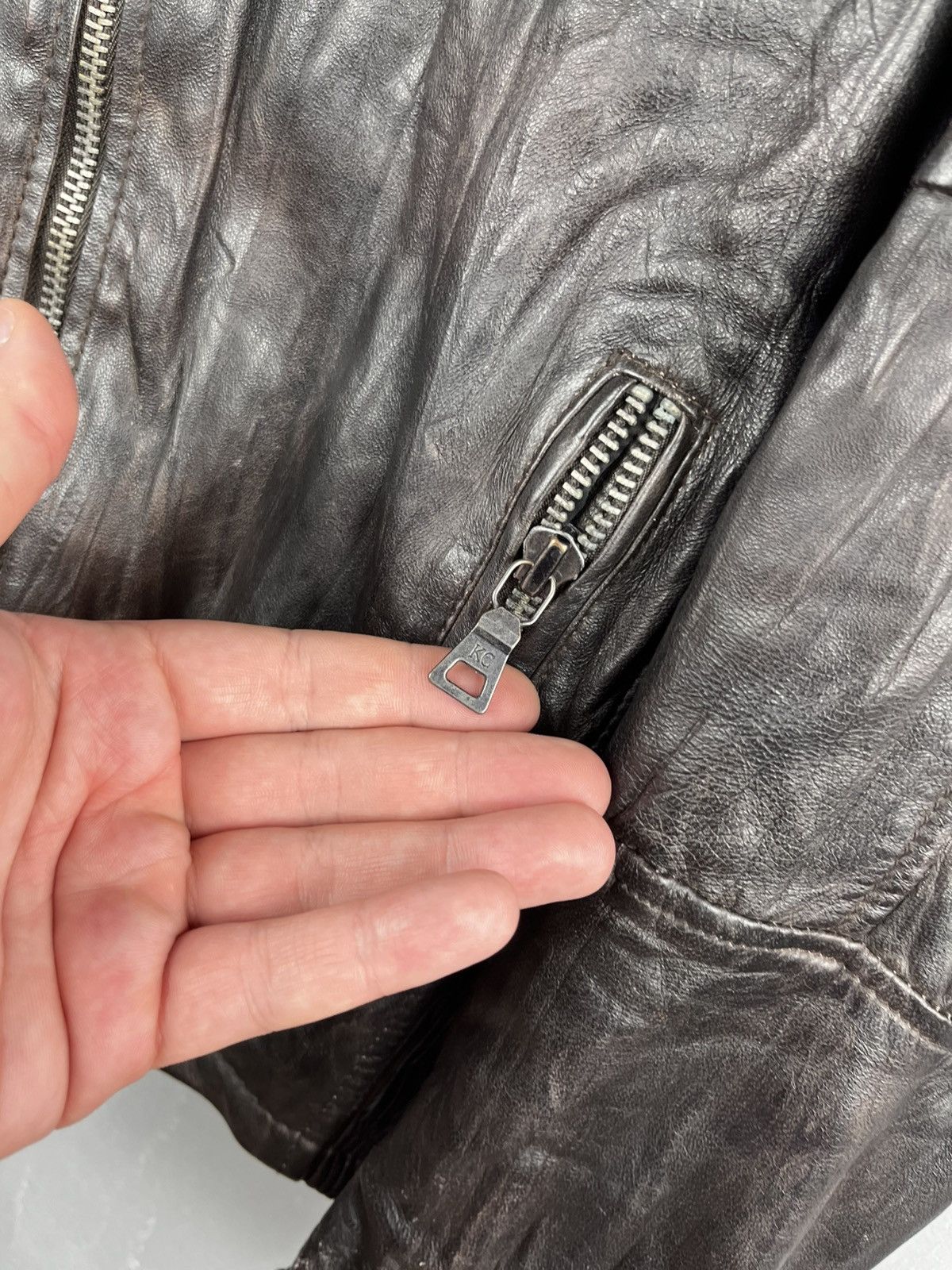 Other Kenneth Cole Avant Garde leather jacket Rick Owens style Y Size US S / EU 44-46 / 1 - 3 Thumbnail
