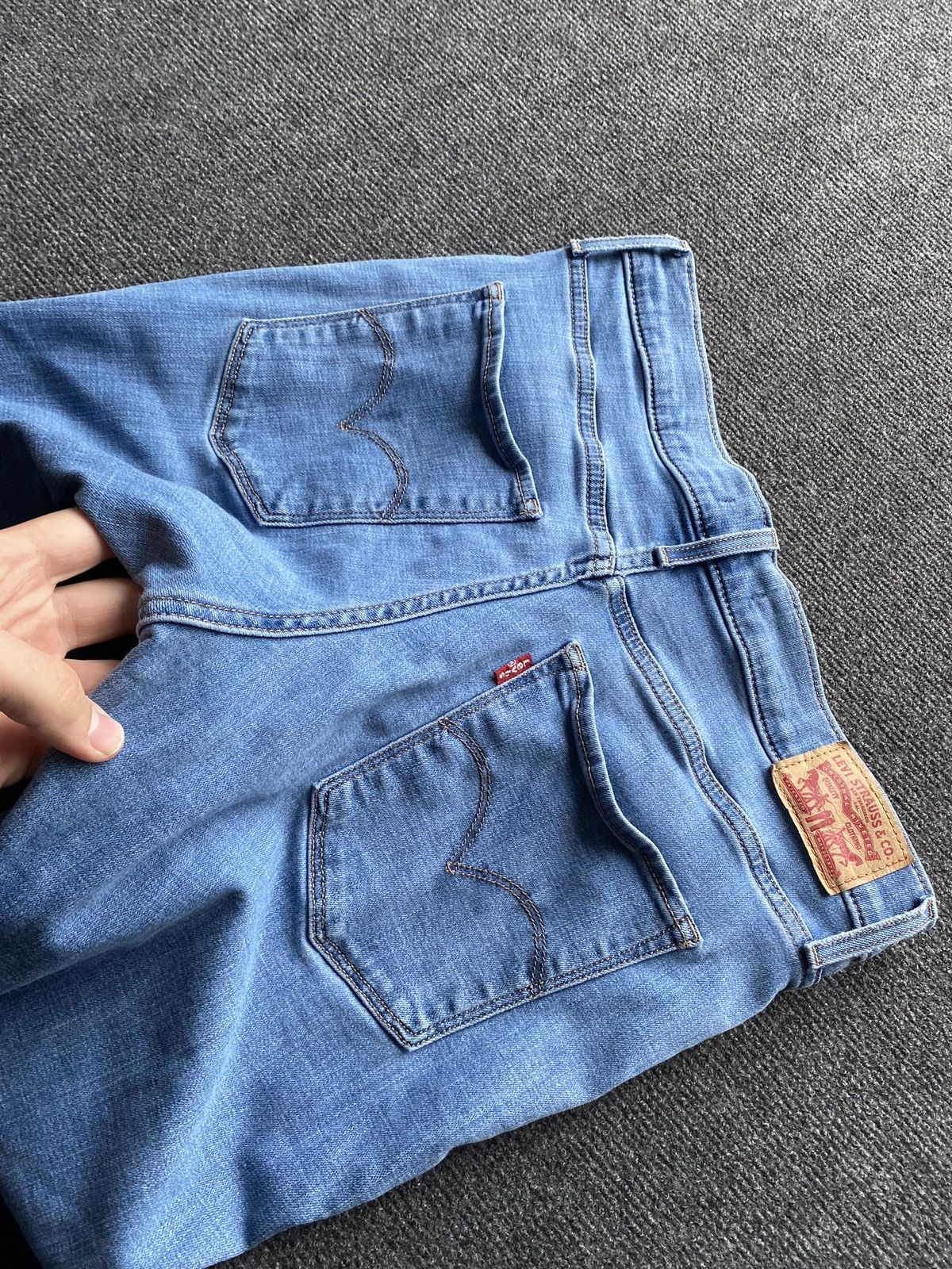 Levi's 🔥Levis 315 Shaping Bootcut 29 Jeans women sexy alt goth Size 29" - 12 Thumbnail