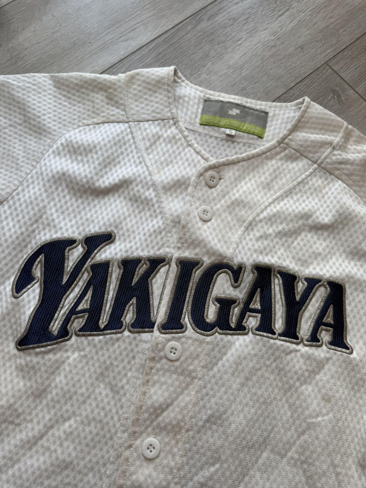 Mizuno Yakigaya Game-Worn Vintage Japan Baseball Jersey SSK Size US S / EU 44-46 / 1 - 2 Thumbnail