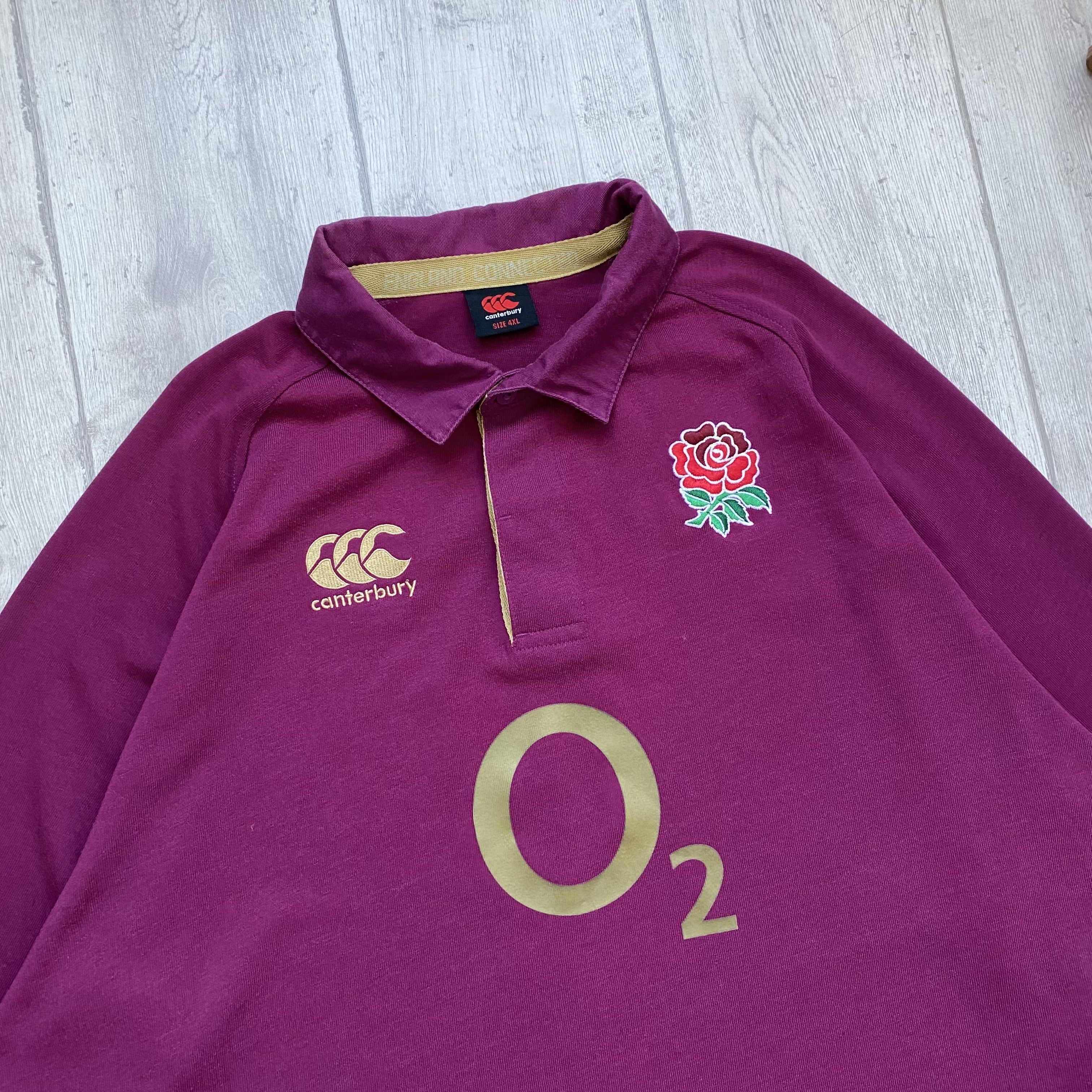 Canterbury of New Zealand 4XL❗️ Vintage England Rugby Soccer Jersey Blockore Y2K Style Size US XXL / EU 58 / 5 - 3 Thumbnail