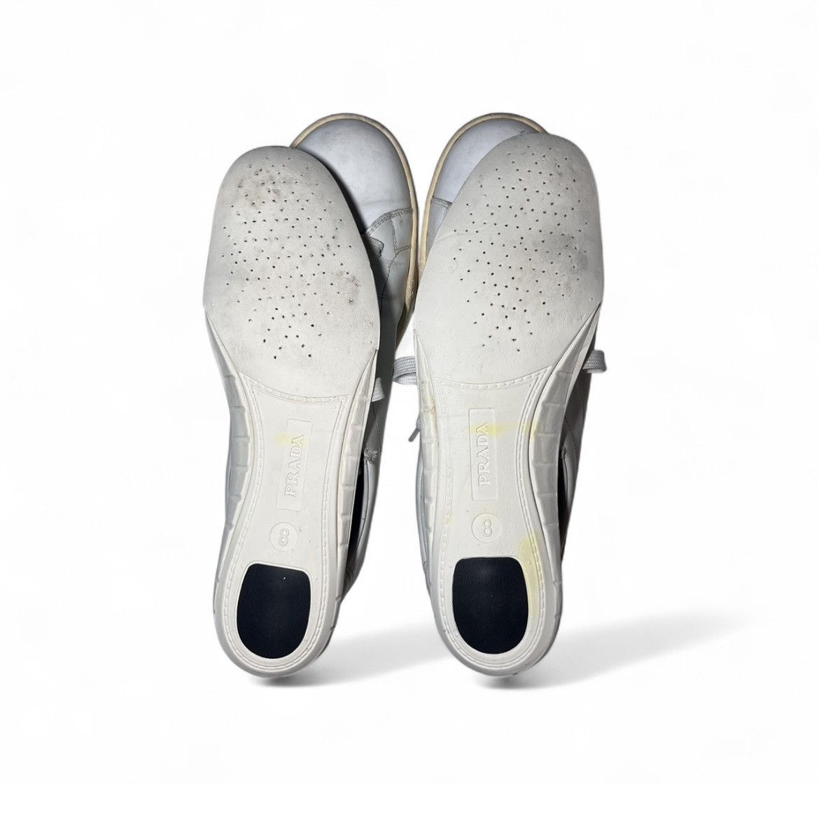 Prada Prada white low top sneaker Size US 8.5 / EU 41-42 - 7 Thumbnail