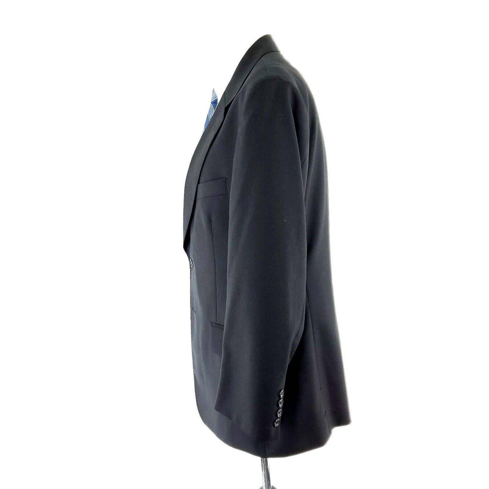 Savile Row Alexandre London Savile Row Wool Trevira 2 Button Blazer 42R Size 42R - 4 Thumbnail