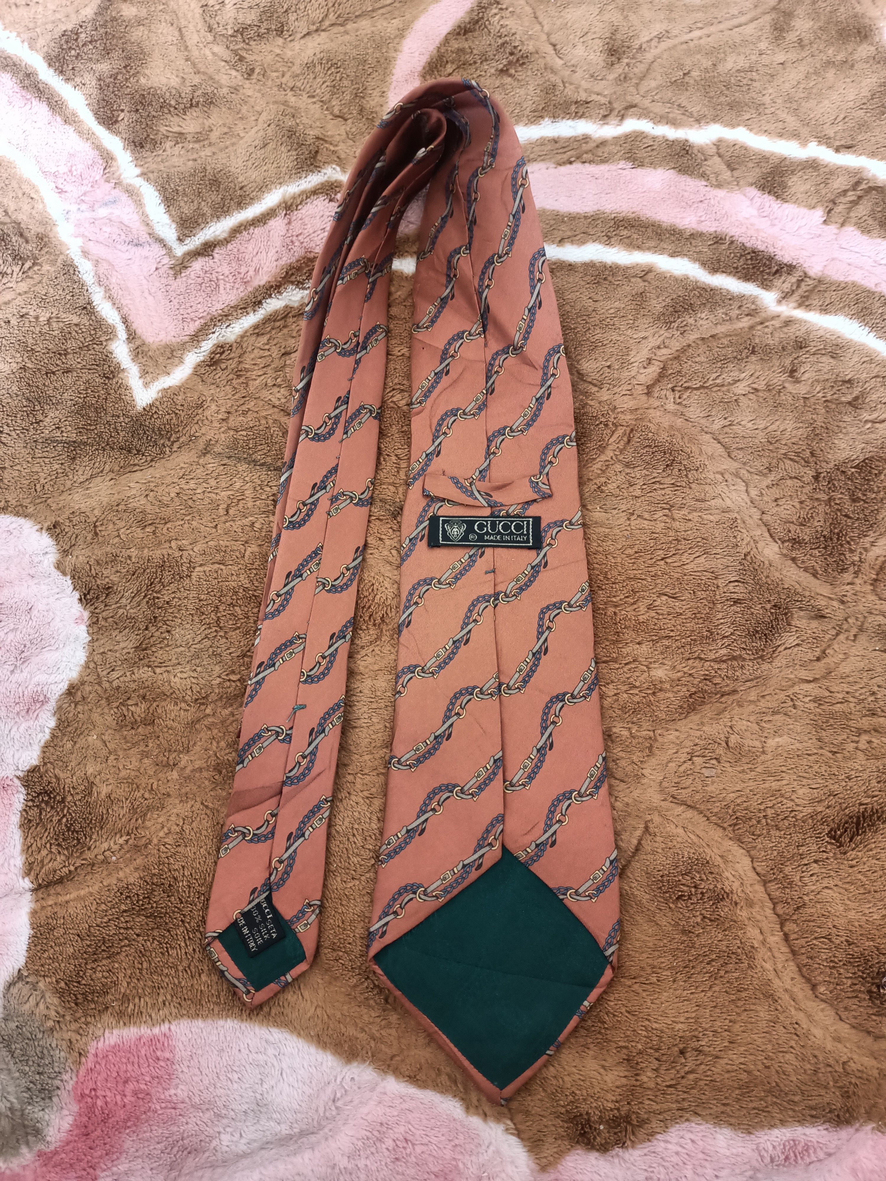 Gucci Vintage Gucci Made in Italy neckties Size ONE SIZE - 3 Thumbnail