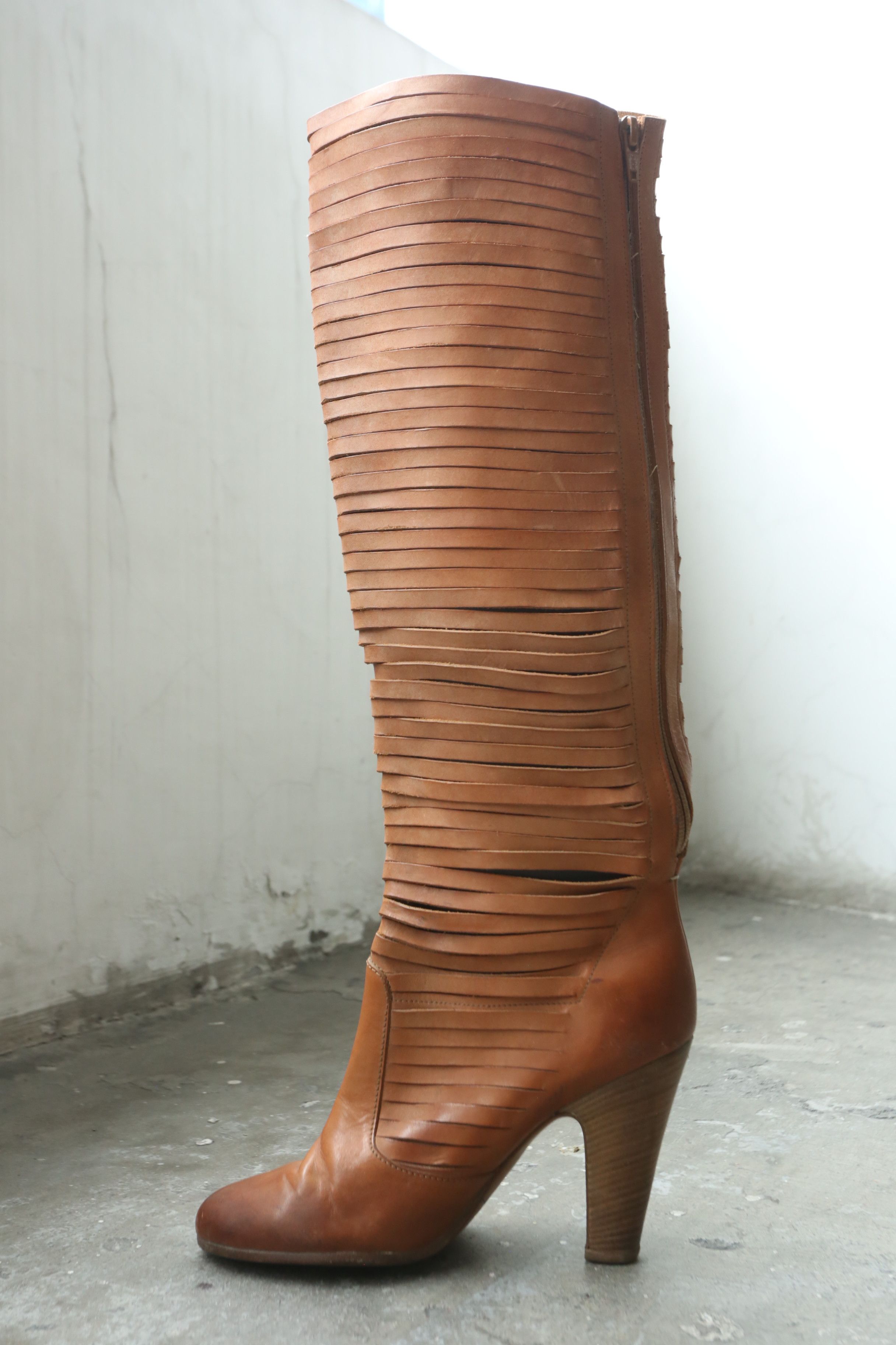Maison Margiela Margiela - S/S 08 - Slashed Boots Size US 8 / IT 38 - 4 Thumbnail