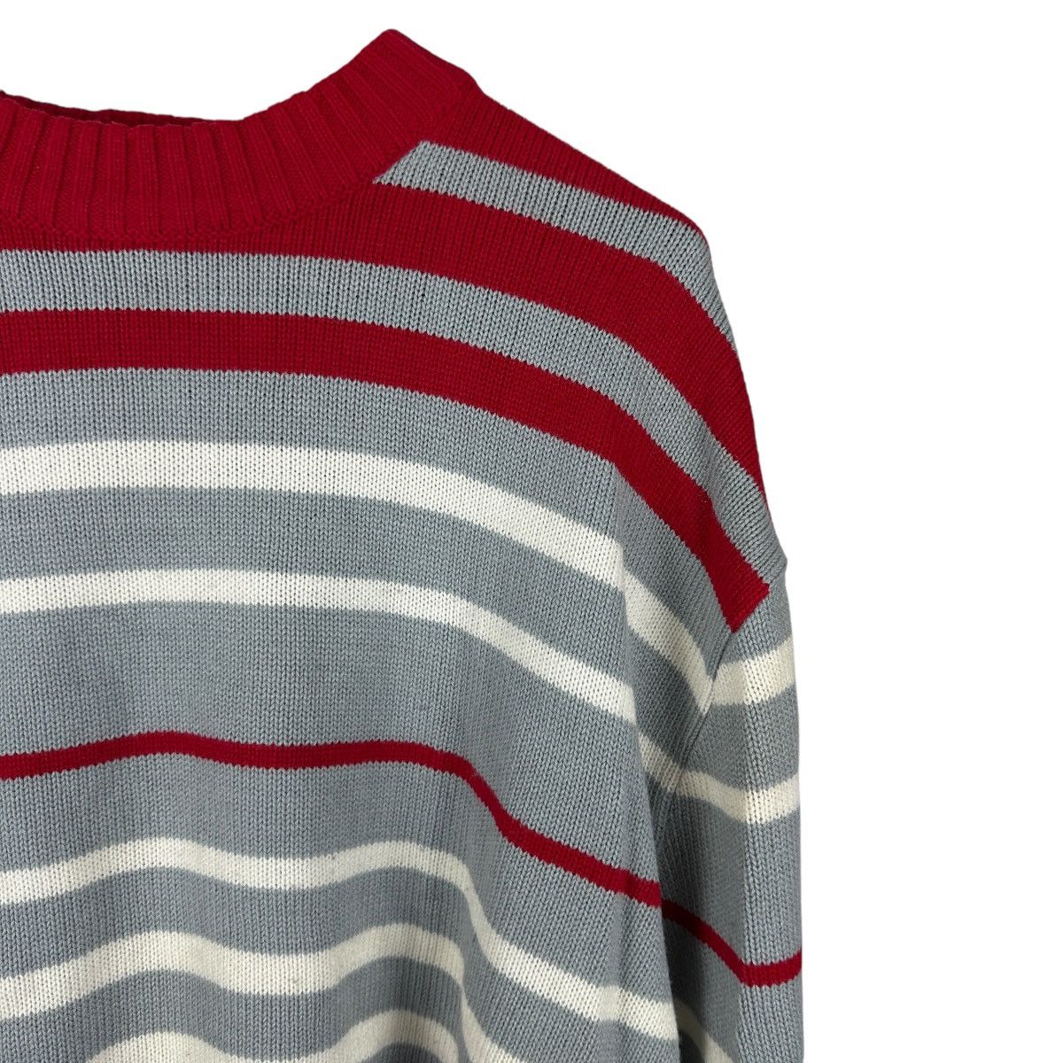 Koman × Vintage Vintage 90s Koman Sport Red Striped Knit Sweater Size US M / EU 48-50 / 2 - 4 Thumbnail