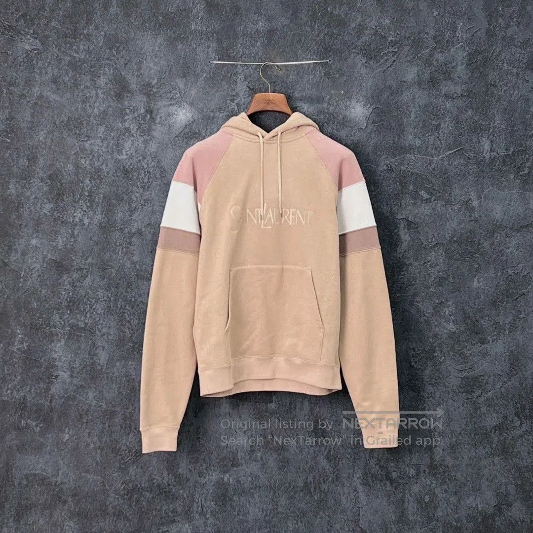 Saint Laurent Paris SAINT LAURENT Embroidered Cotton Hoodie. Size US M / EU 48-50 / 2 - 1 Thumbnail