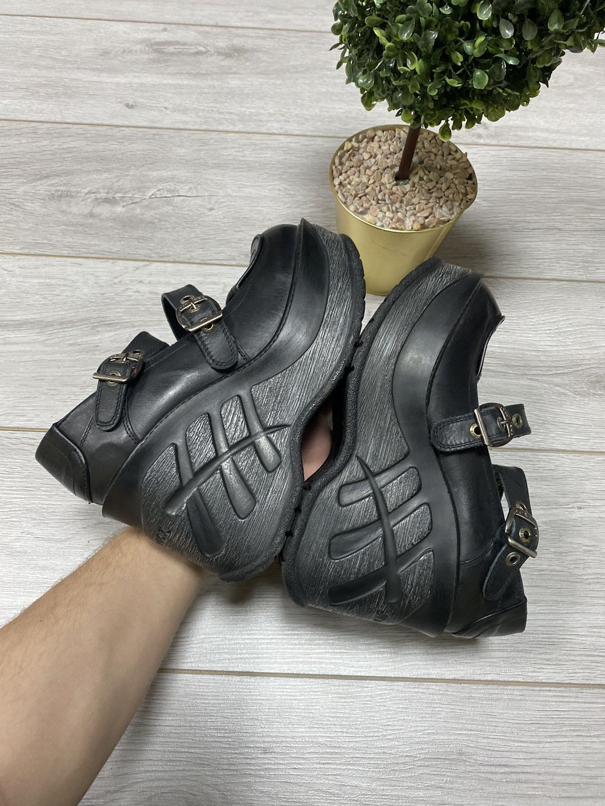 New Rock New Rock leather high boots sandals Size US 9 / IT 39 - 8 Thumbnail