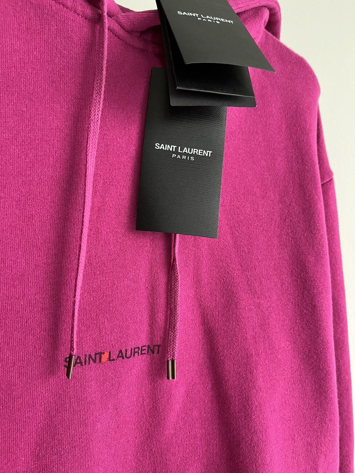 Hedi Slimane × Saint Laurent Paris × Yves Saint Laurent Rare Brand New Rive Gauche Saint Laurent Logo Hoodie Runway Size US XL / EU 56 / 4 - 16 Thumbnail
