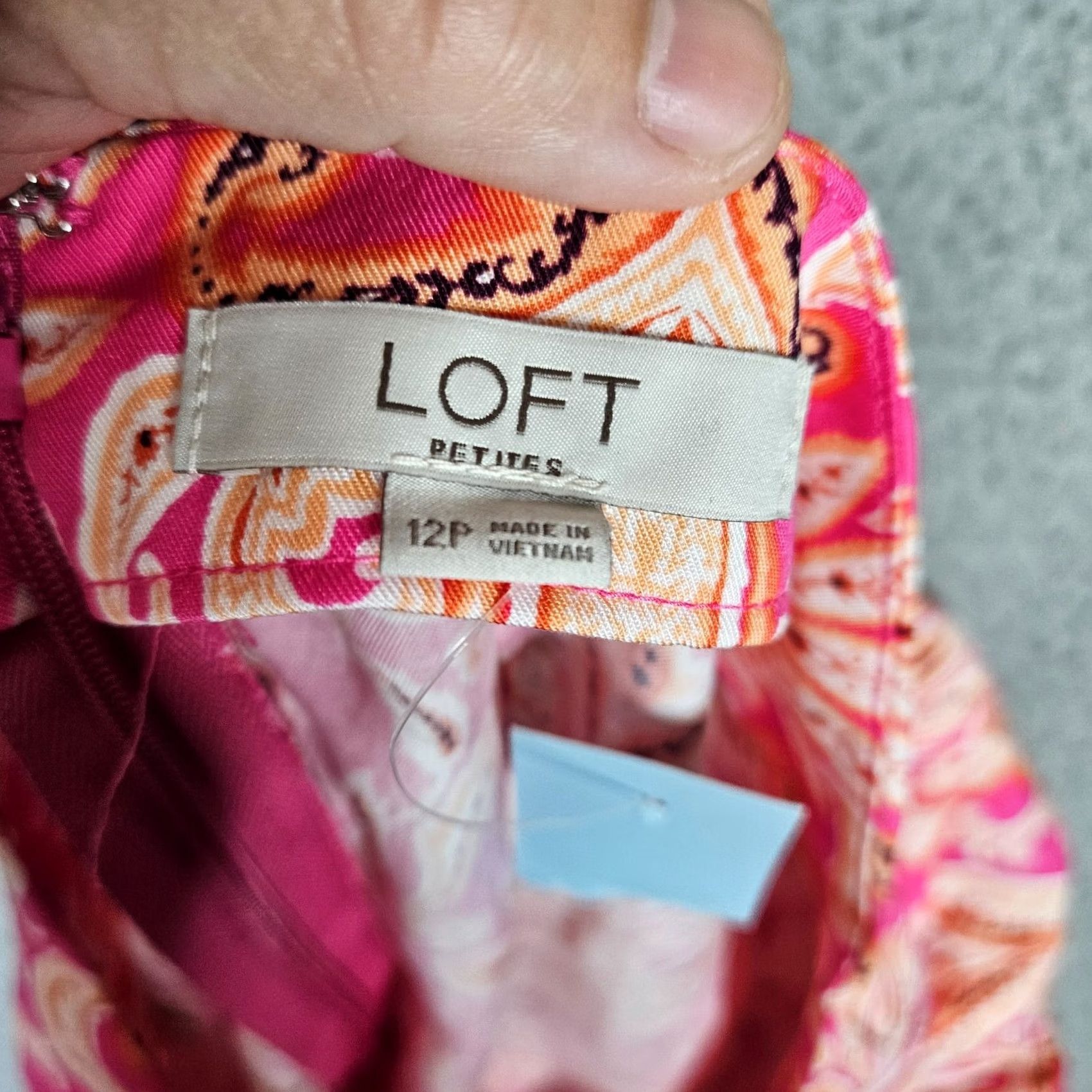 Loft LOFT By Ann Taylor Melrose Pink Paisley Sarong Skirt Size 12 NEW Size 34" / US 12 / IT 48 - 3 Thumbnail