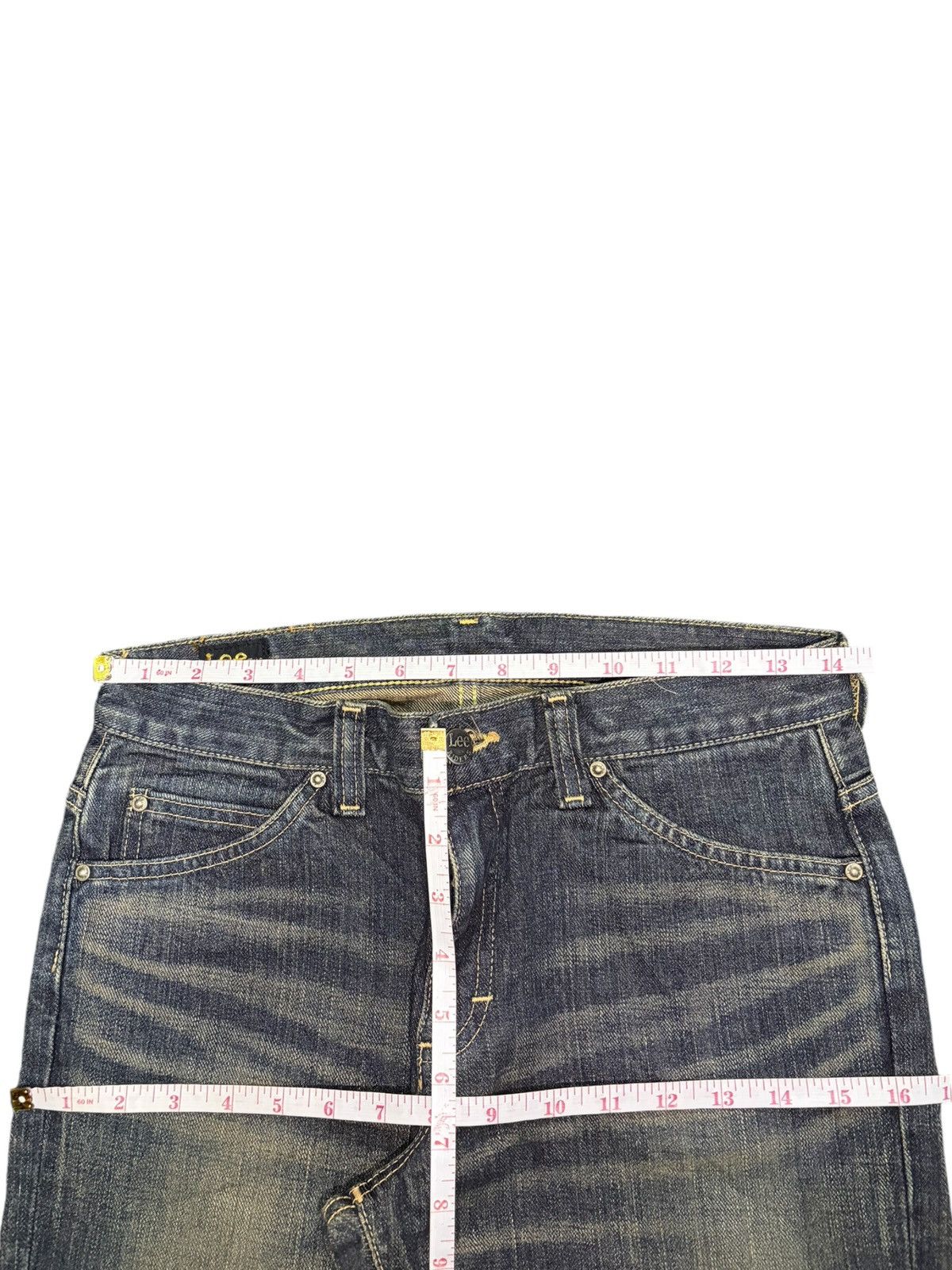 Lee Vintage Lee Riders Rusty Mud Wash Distress Flare Jeans Size 28" / US 6 / IT 42 - 6 Thumbnail