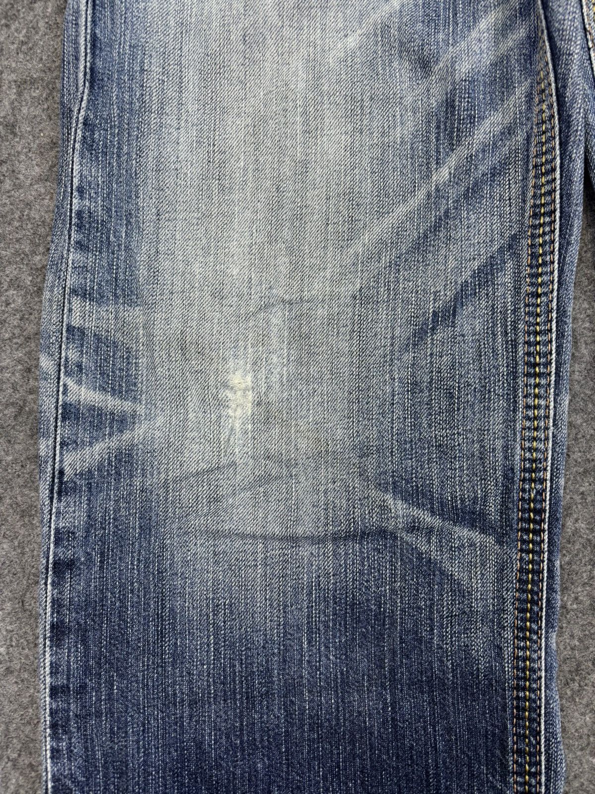 Edwin 💥Thrashed💥Wide Edwin Thrashed Style Distressed Denim F960 Size US 30 / EU 46 - 9 Thumbnail