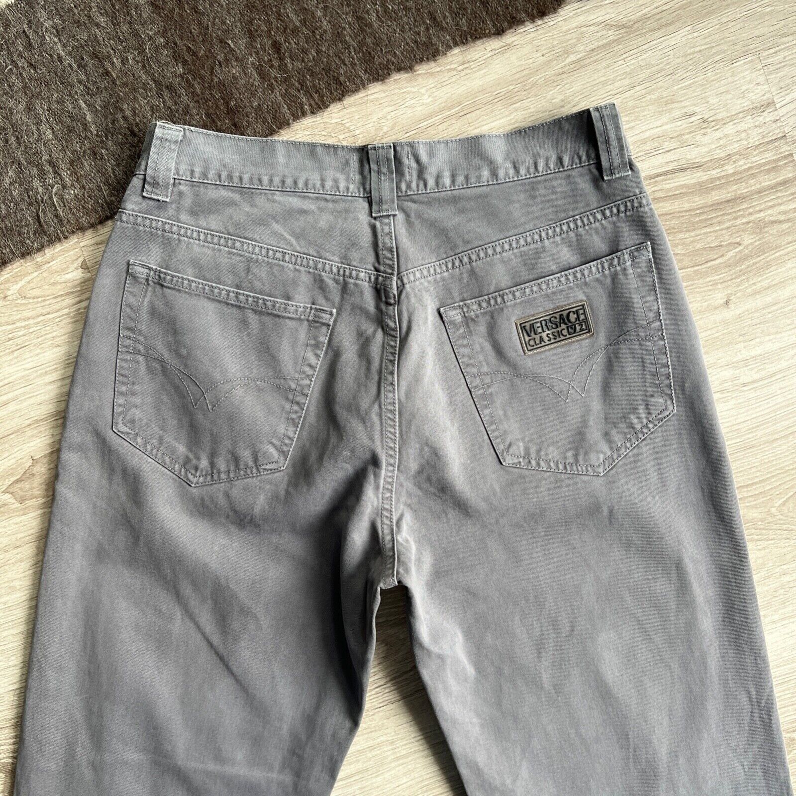 Versace Versace Classic V2 Vintage Gray Pants 8883AC Size US 34 / EU 50 - 3 Thumbnail