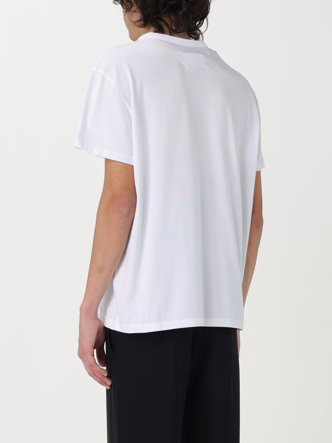 Maison Margiela oc11z0825 Numeric Logo-embroidered T-Shirt in White Size US XXL / EU 58 / 5 - 3 Thumbnail