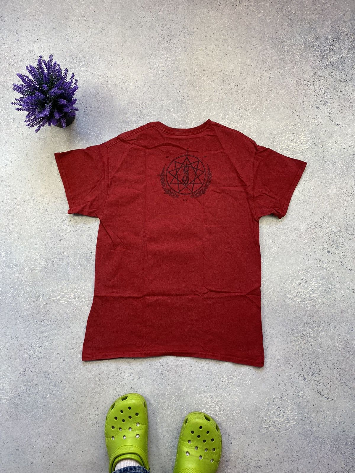 Slipknot × Vintage Vintage Slipknot Men’s Red T-Shirt With Big Centre Logo Size US M / EU 48-50 / 2 - 5 Thumbnail
