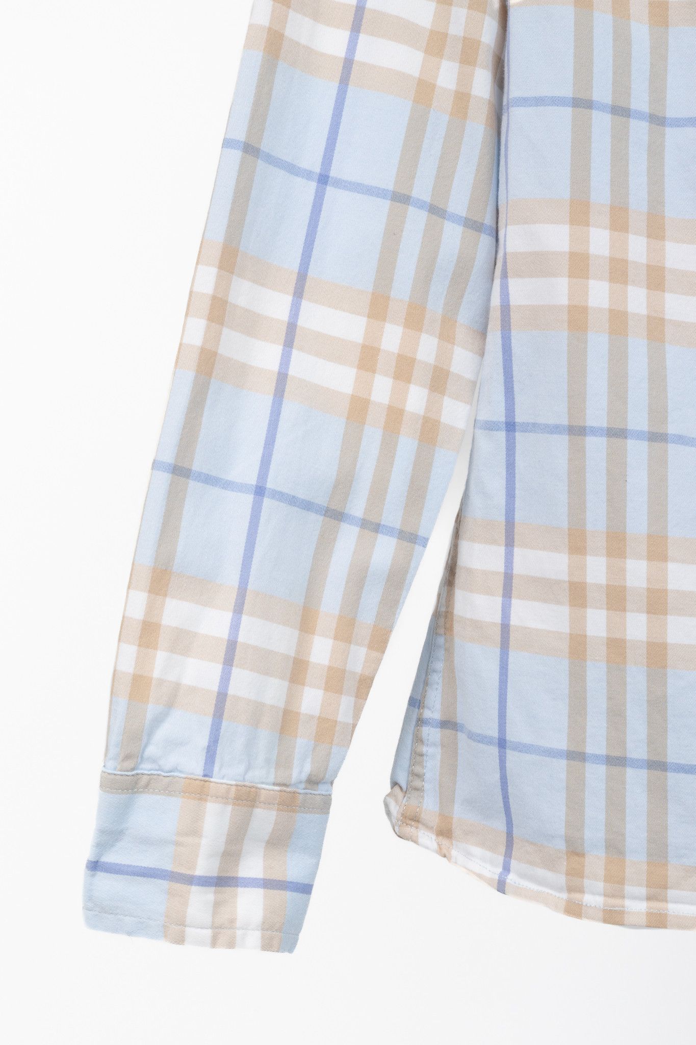 Burberry Burberry Blue Check Cotton Buttoned Shirt Size XS / US 0-2 / IT 36-38 - 6 Thumbnail