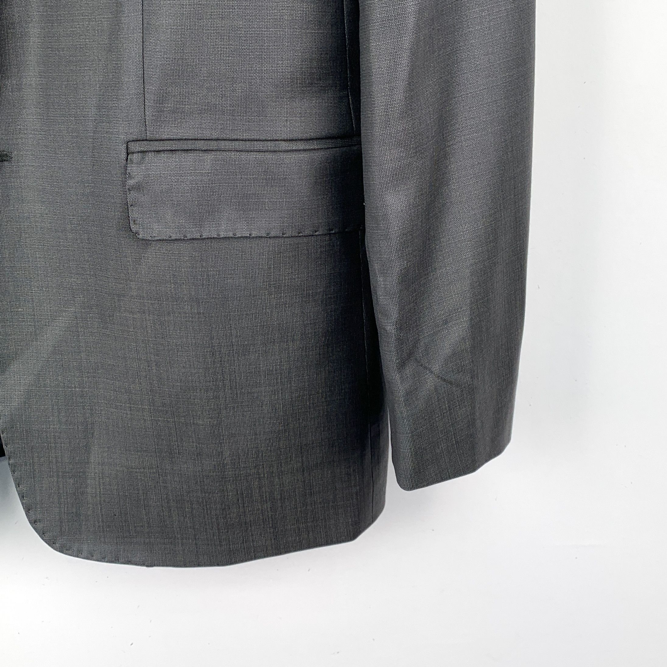 Versace Versace Wool Blazer Dark Grey (54) Size 54R - 4 Thumbnail
