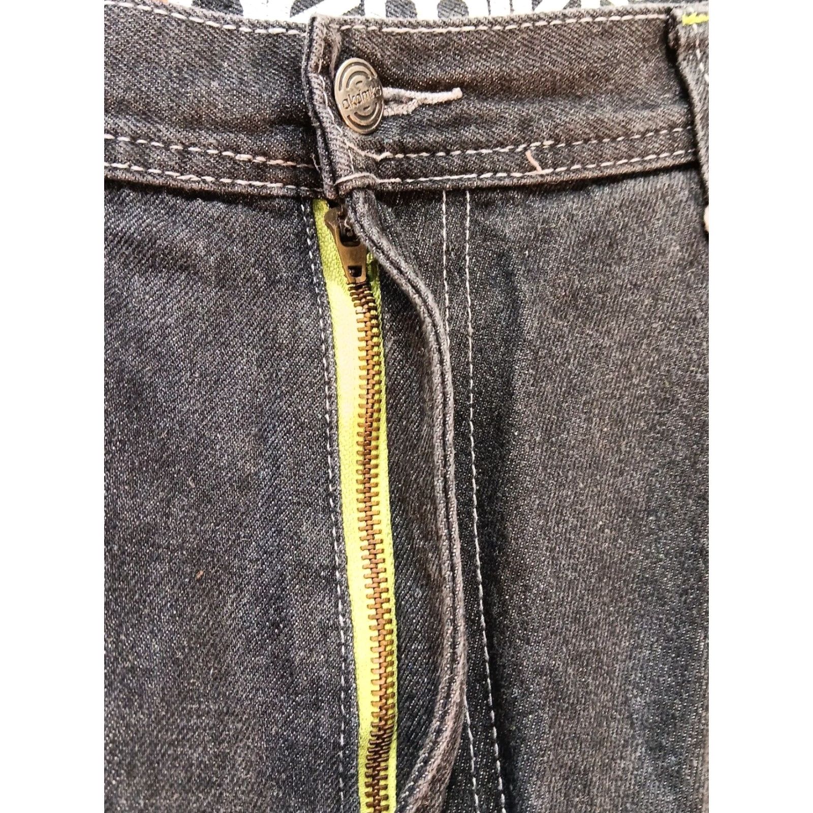 Akademiks VINTAGE Akademiks Jeans 44x34 Black Denim Wide-Leg Mens 5-Pocket Logo Embroidered Y2K Hip Hop Skater Spring Summer Fall Winter Size US 44 / EU 60 - 5 Thumbnail
